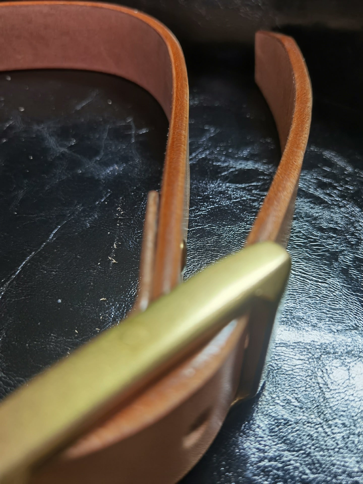 Japanese Tochigi fat back leather handmade sandpaper polished edge…