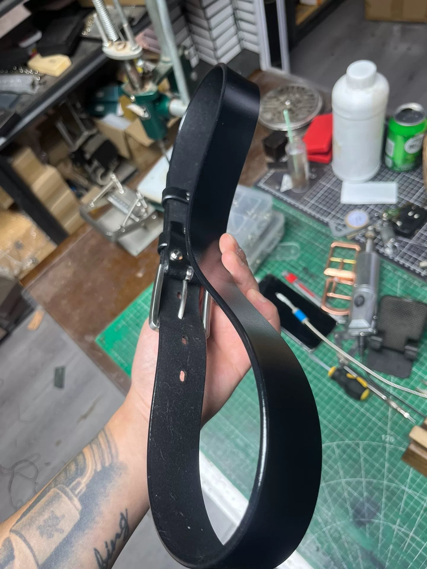 TWS British Thomas Rein leather handmade belt