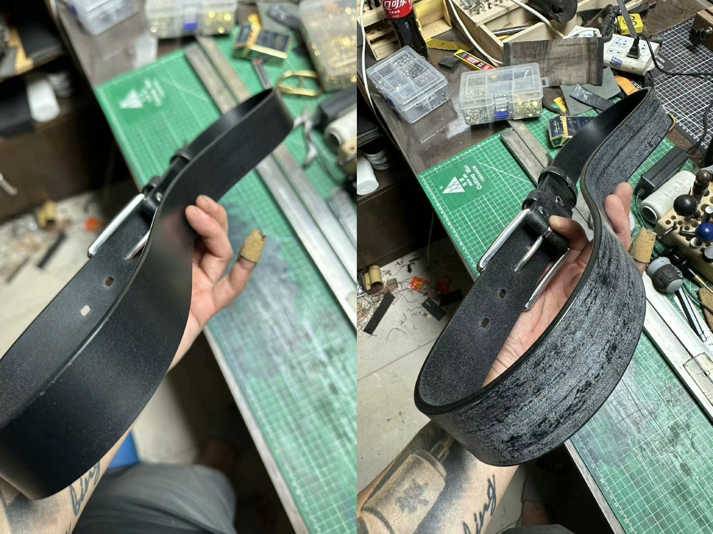 TWS British Thomas Rein leather handmade belt