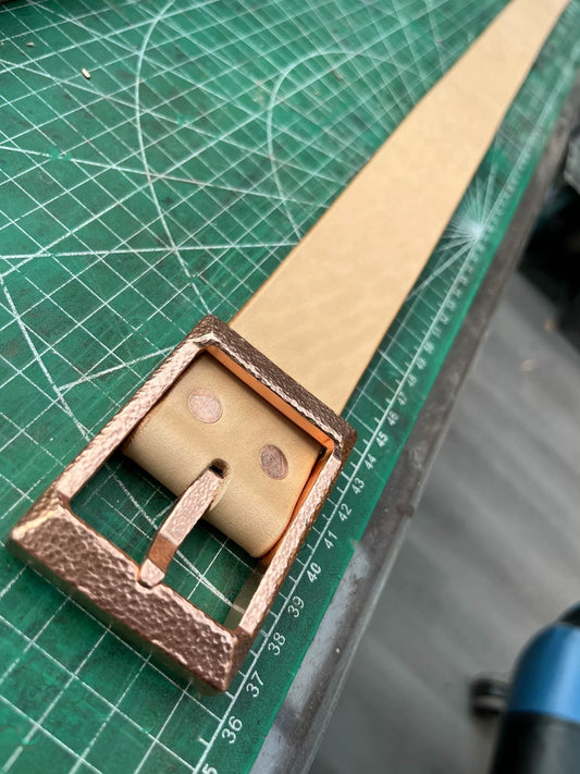 Meian leather handmade belt