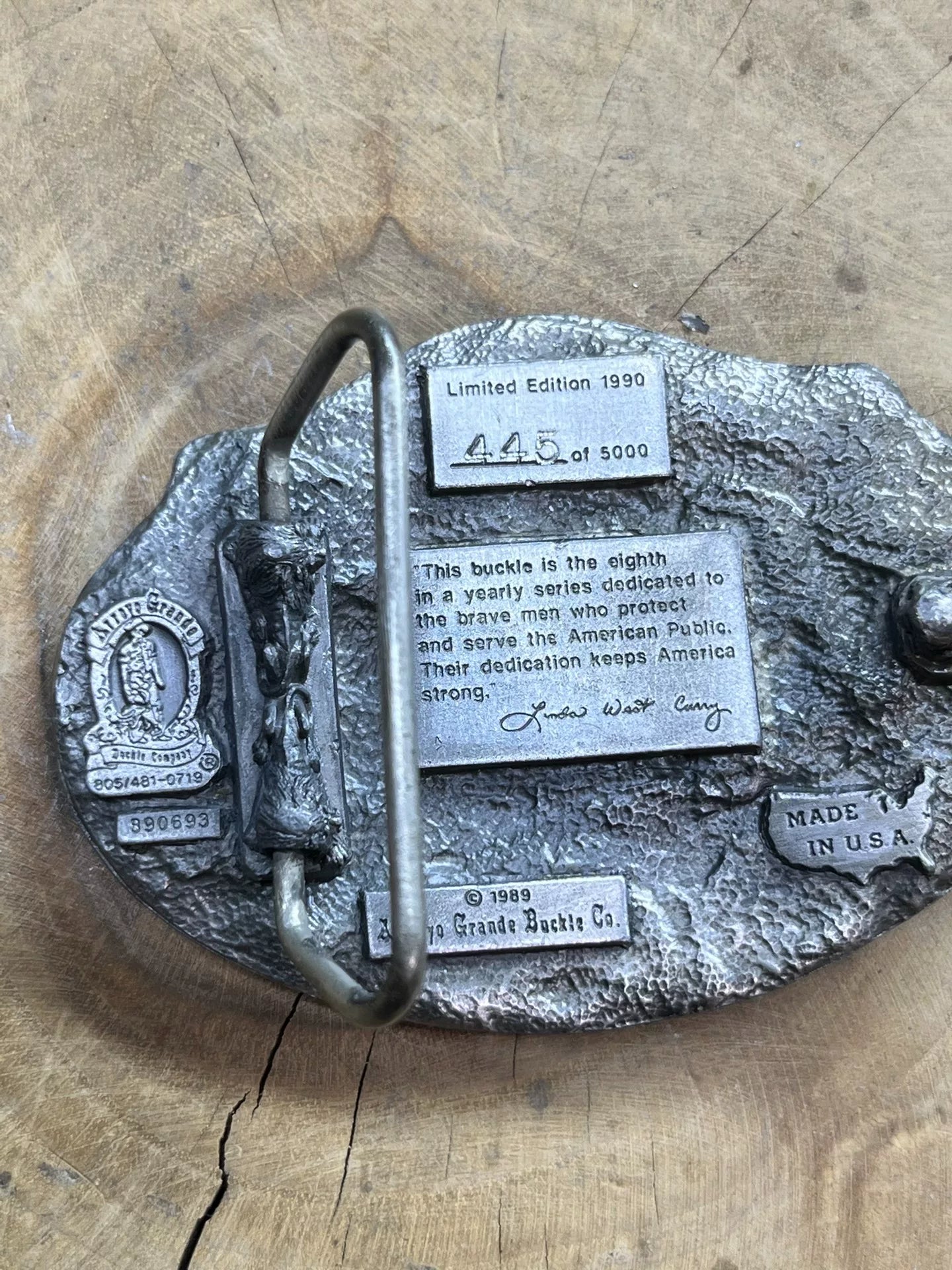 1989 Limited Edition #445 of 5000 — Siskiyou Buckle Co