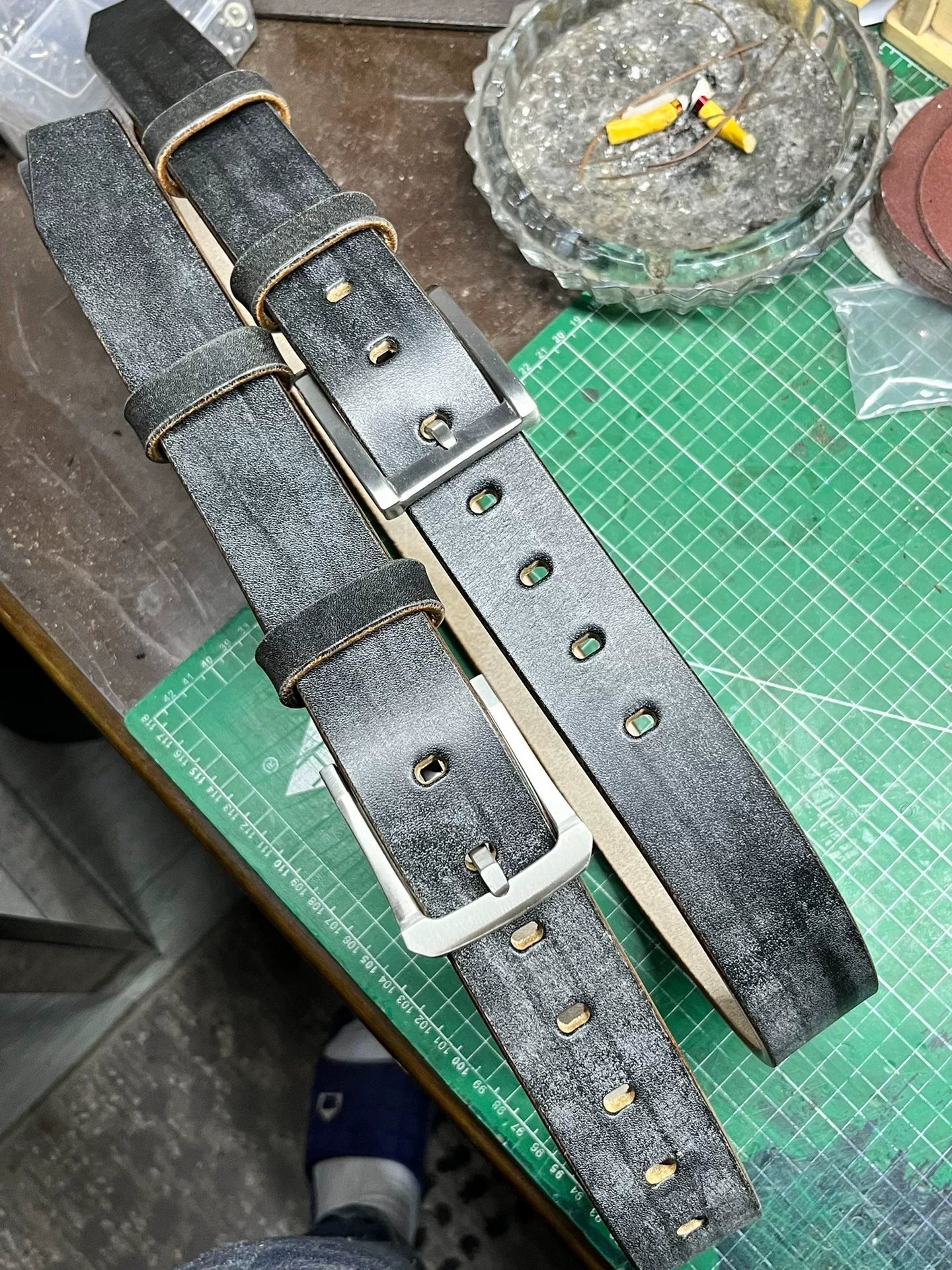 JF.J.Baker private custom-made full-grain horse bridle leather belt…