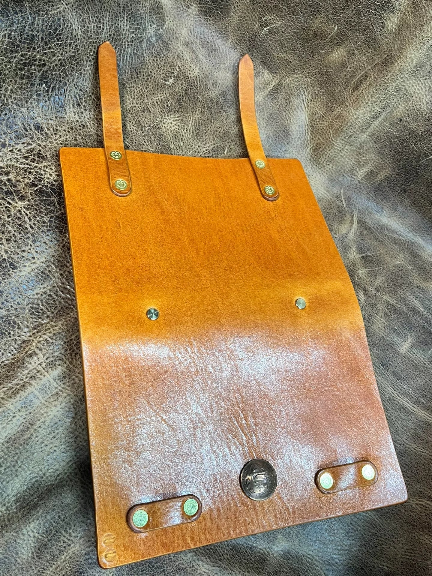 Horwen style oil wax leather A6 made of 4mm single layer thickness…