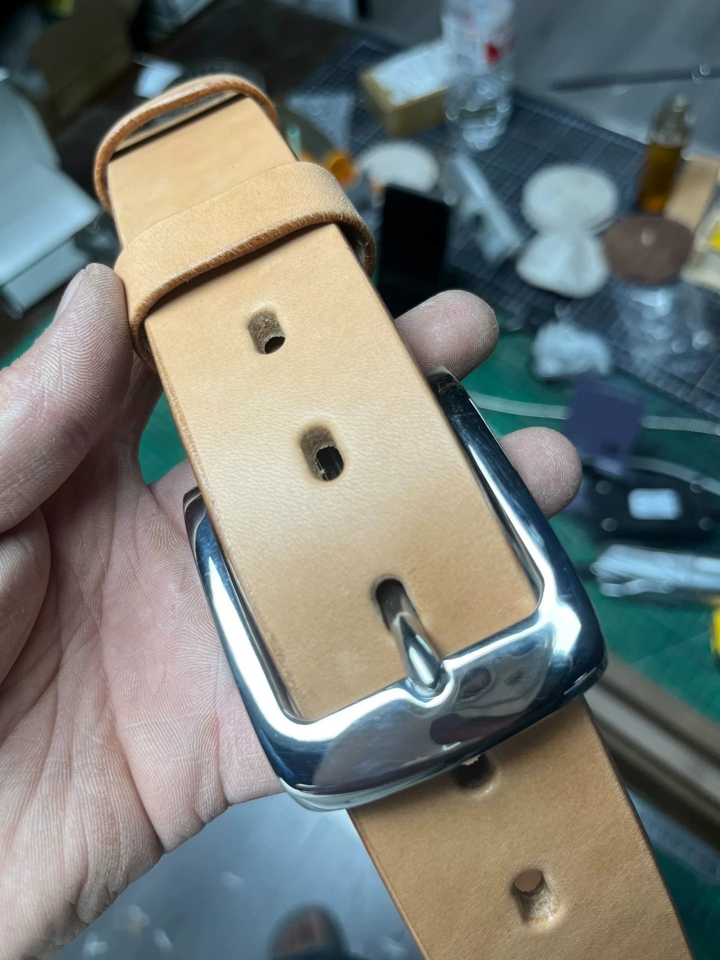 6.5mm Imported Saddle Top-Grain Leather Sample — Customizable