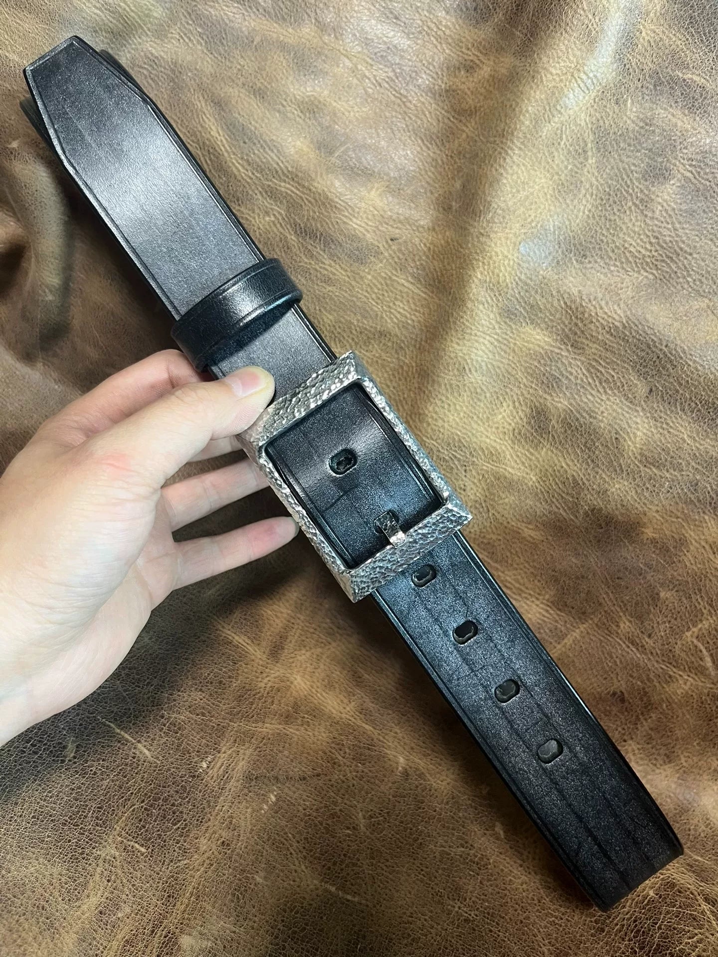 TWS Thomas Bridle Leather Handmade Belt — Imported from UK