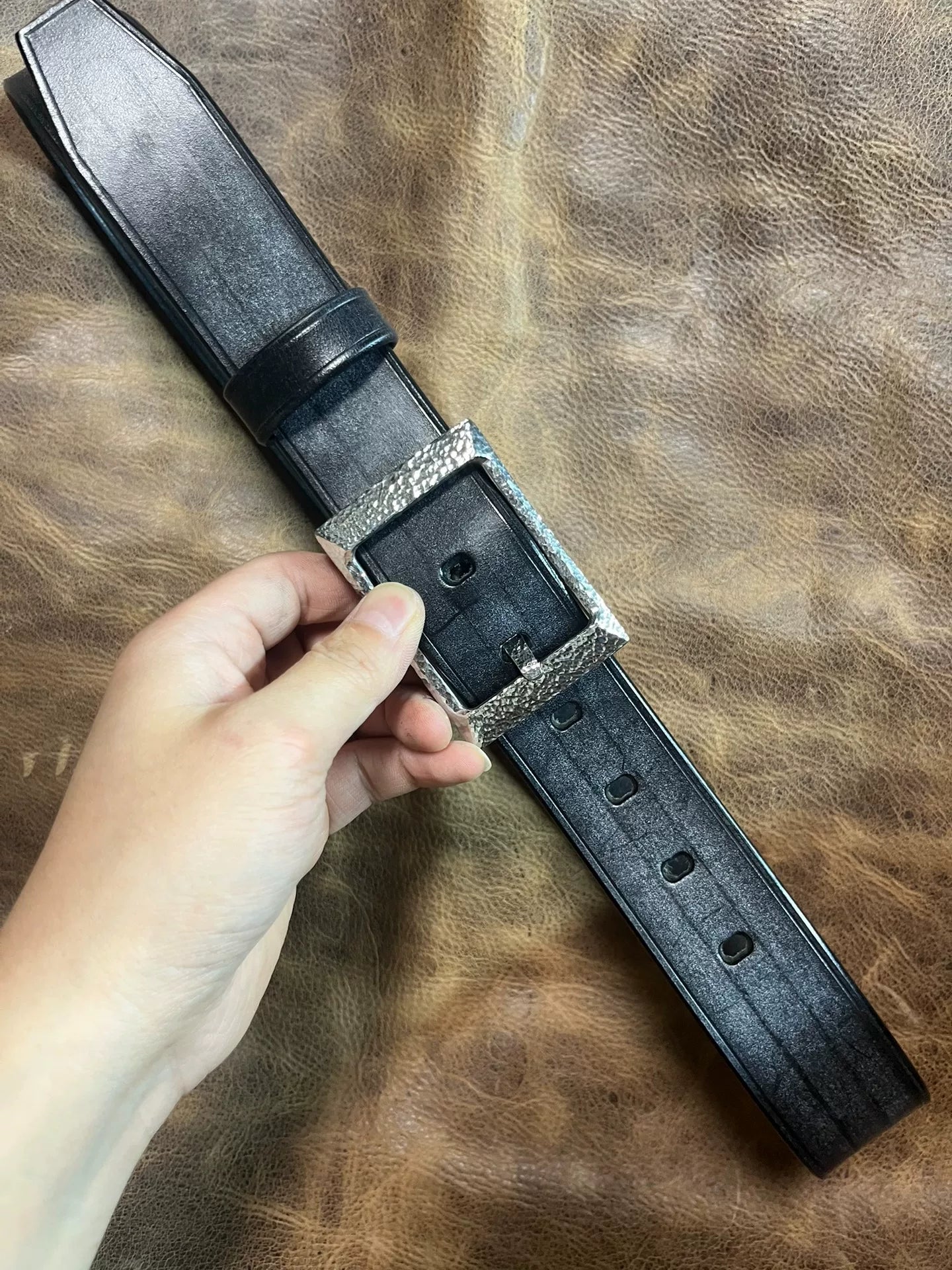 TWS Thomas Bridle Leather Handmade Belt — Imported from UK