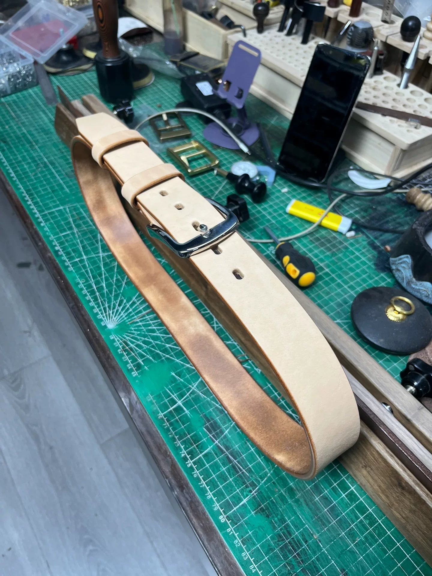 Imported American Saddle Handmade Belt — inquire for details