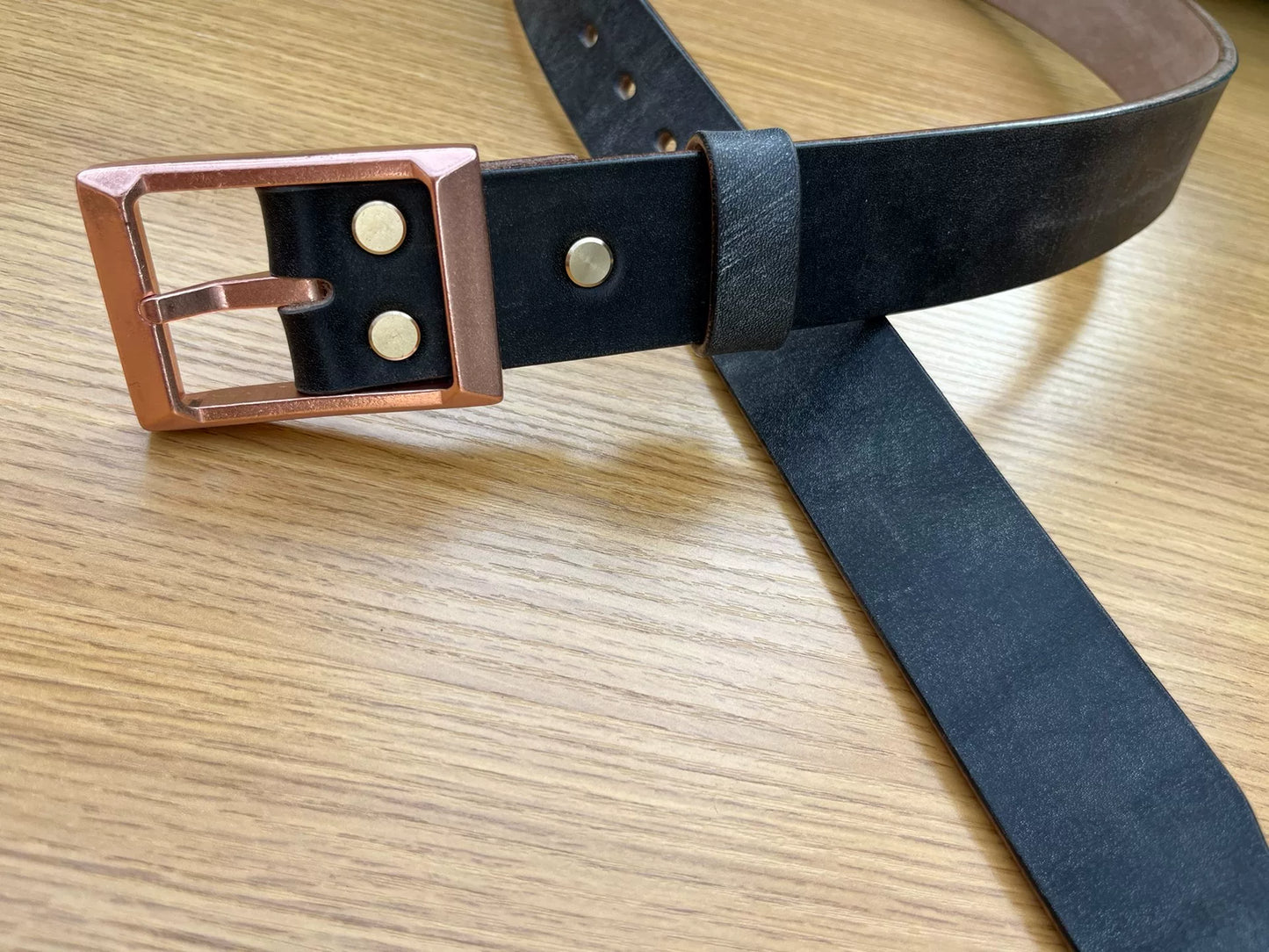 5.5mm JF Horse Rein Black Handmade Belt Professionally Customized