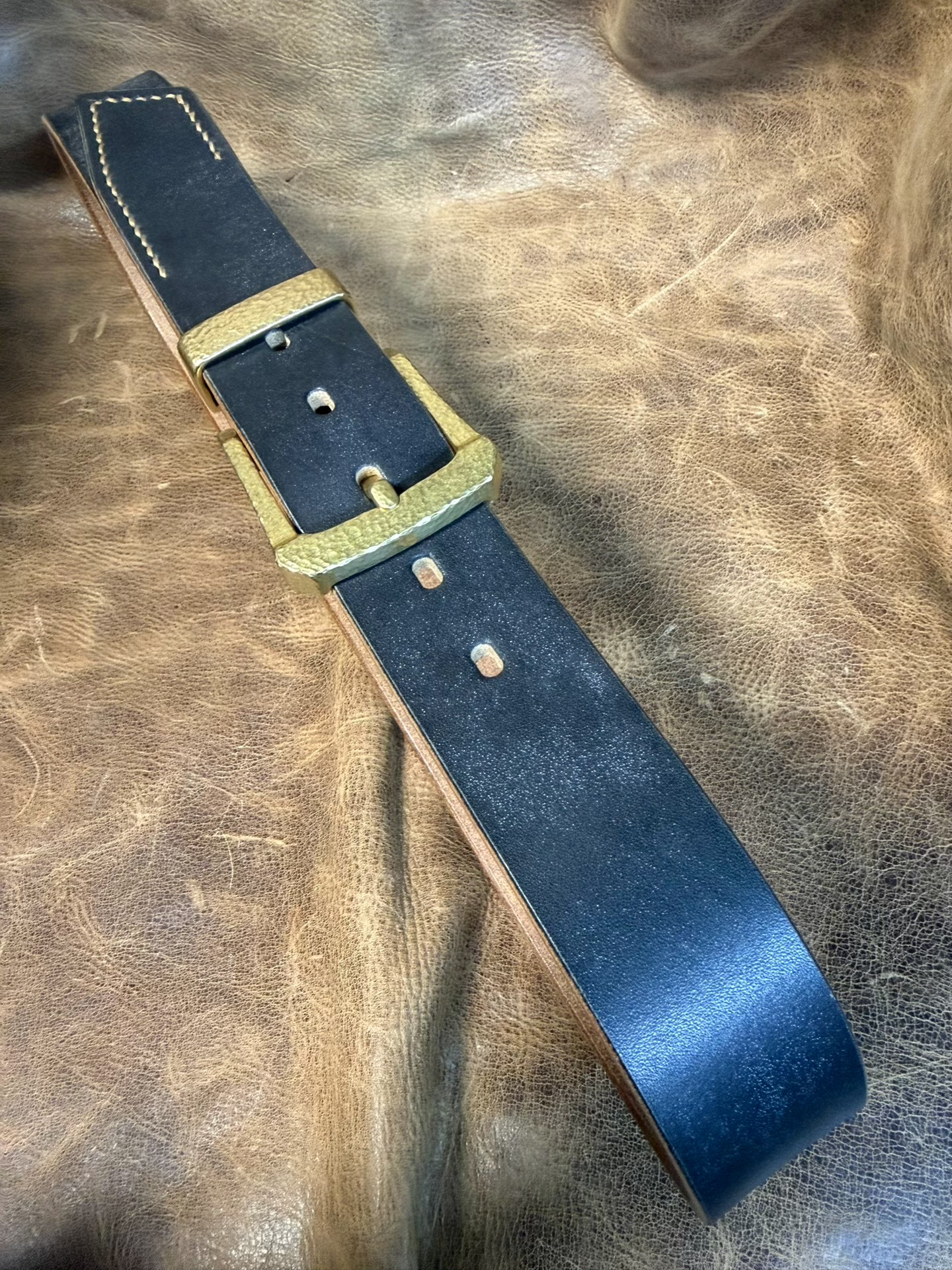 JF.J.Baker full grain bridle leather belt strip handmade belt mater…