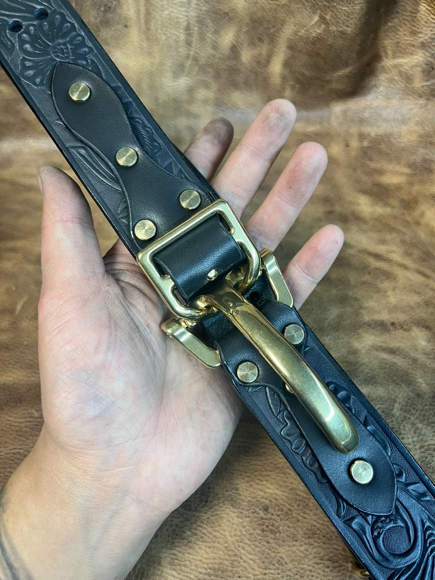 American retro Littleton cavalry belt