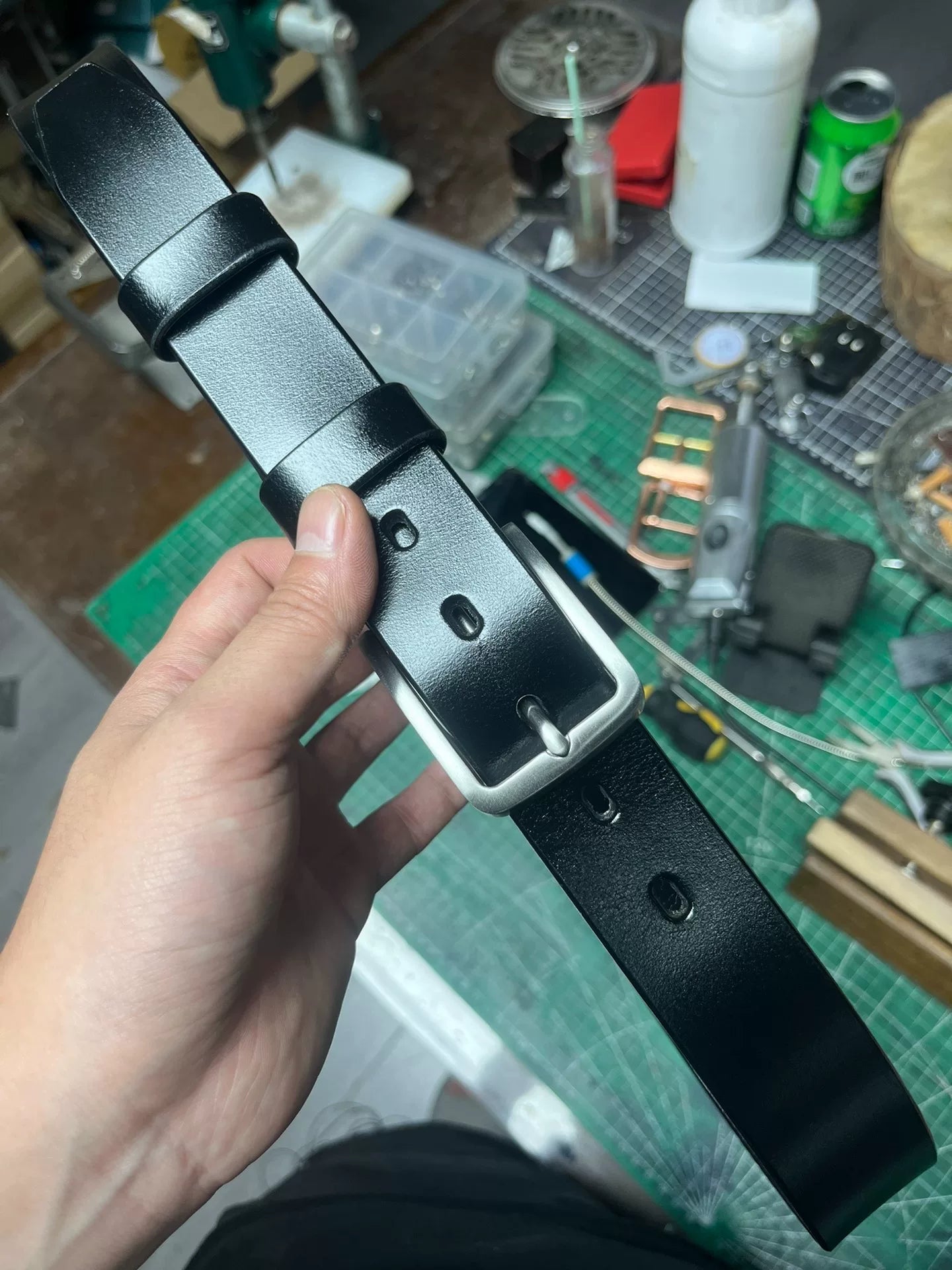 TWS British Thomas Rein leather handmade belt