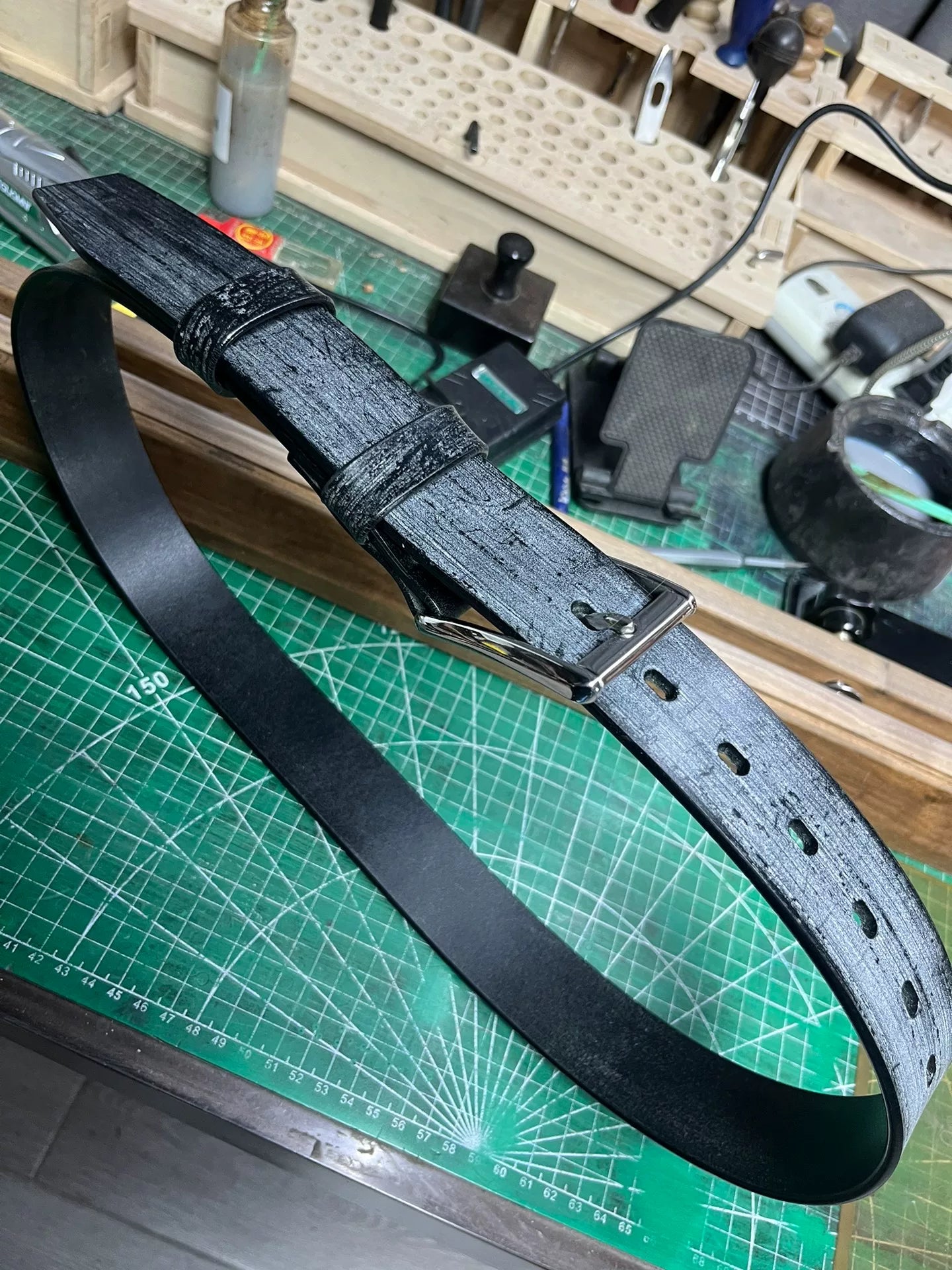 TWS British Thomas Rein leather handmade belt