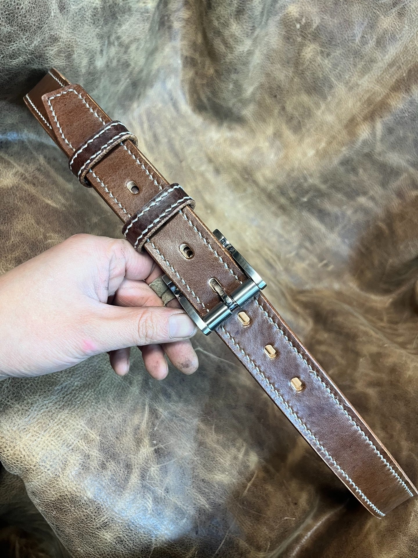 For cordovan leather belts