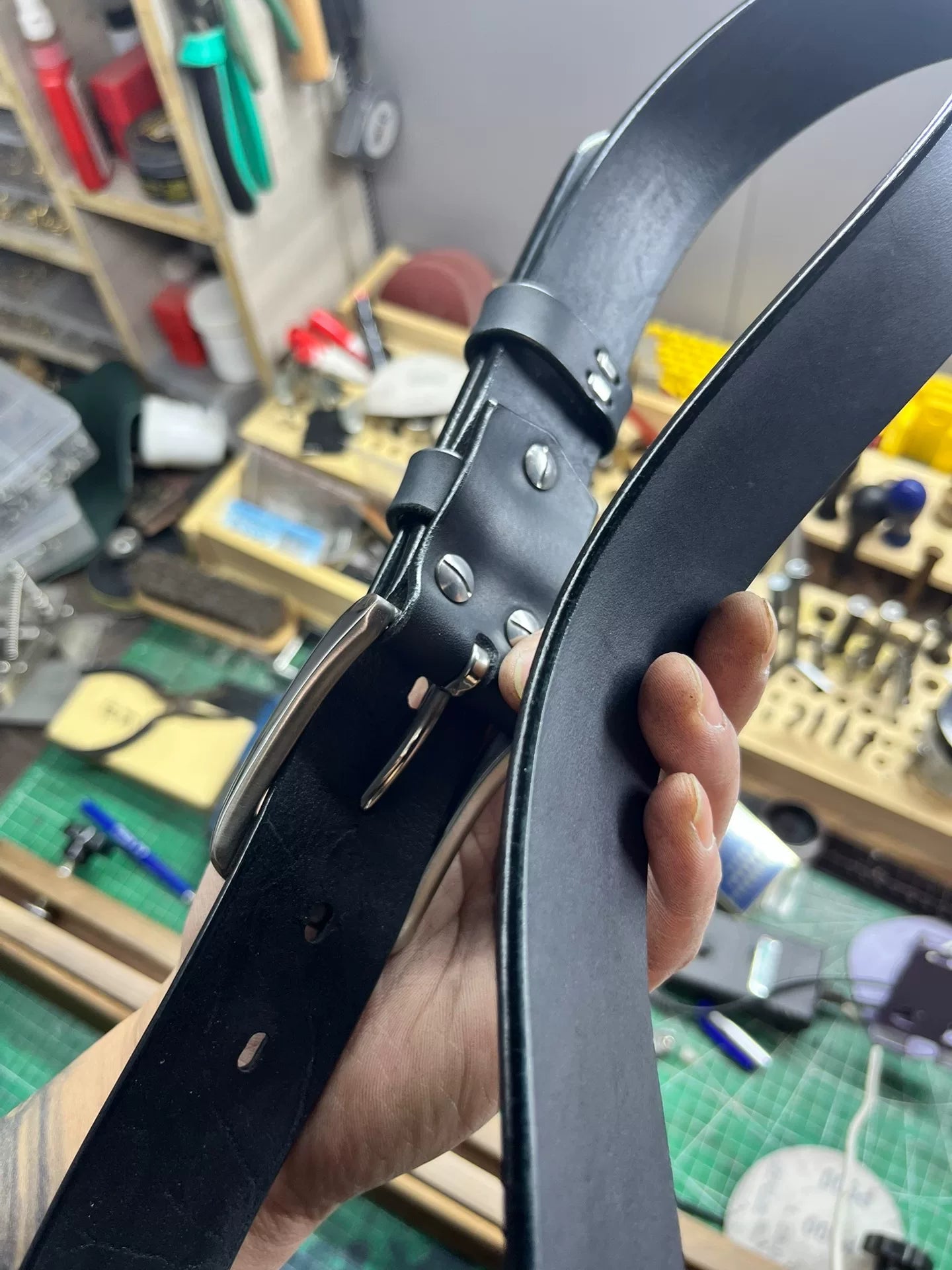 Meian handmade belts are customized, business casual men's belts