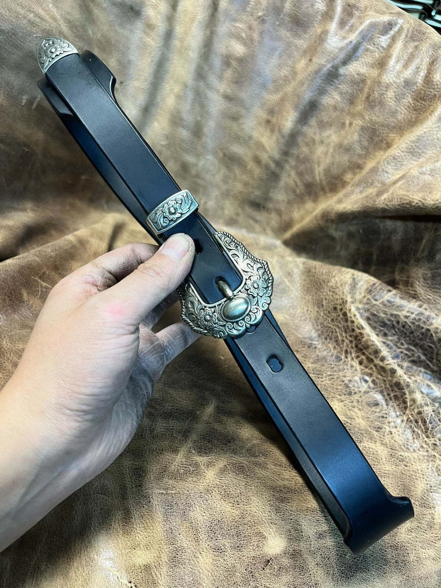 Handmade customized American retro belt rl style cavalry belt weste…