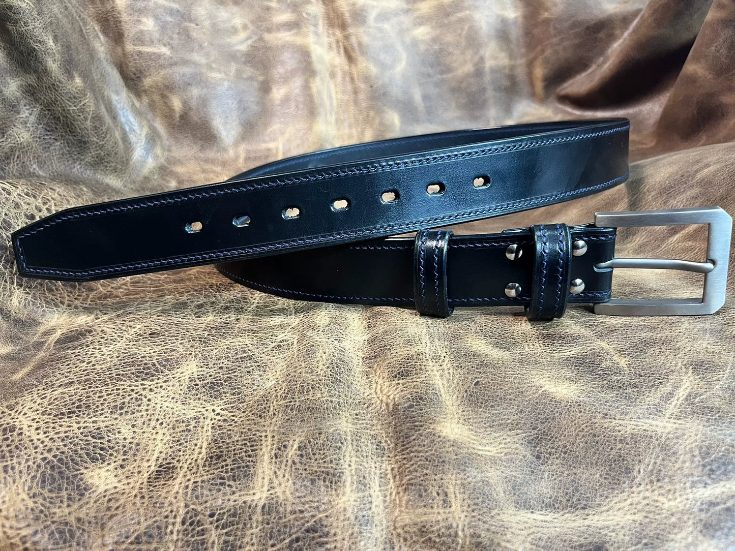 TWS Thomas Bridle Leather Business Dress Belt — Imported from UK