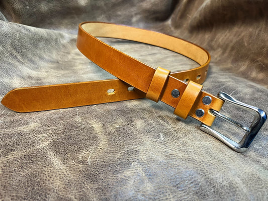 3cm Wide Genuine Top-Grain Leather Weightlifting Belt — Custom