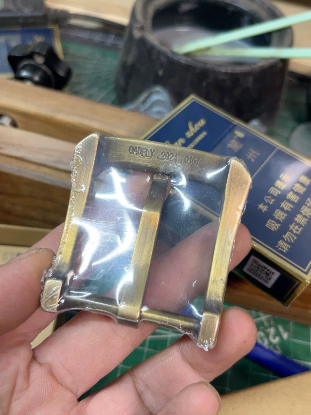 Genuine Gadfly brass wire-cut belt buckle belt buckle head