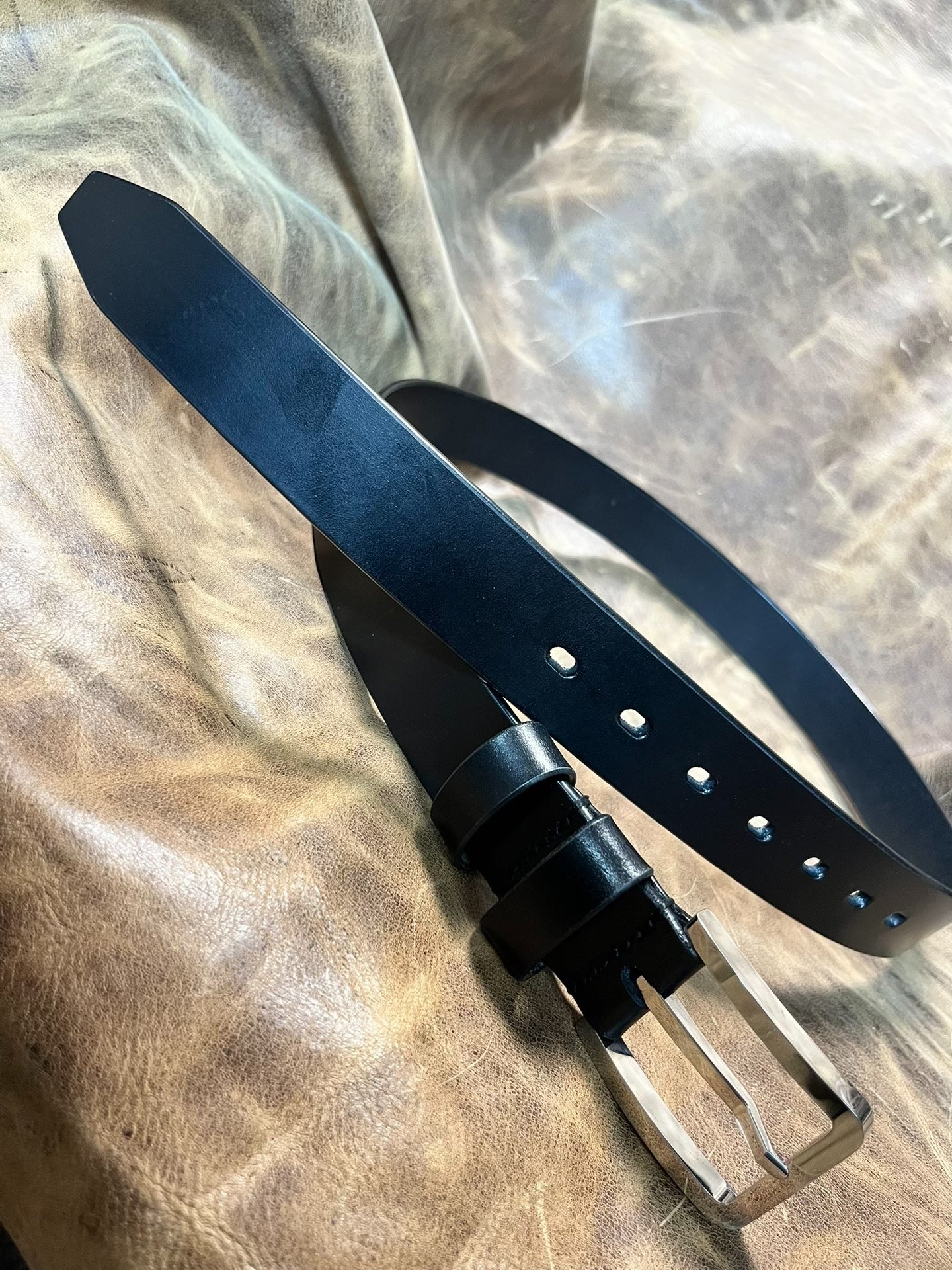 TWS Thomas Bridle Leather with Genuine Muchen Buckle — 316L Polished