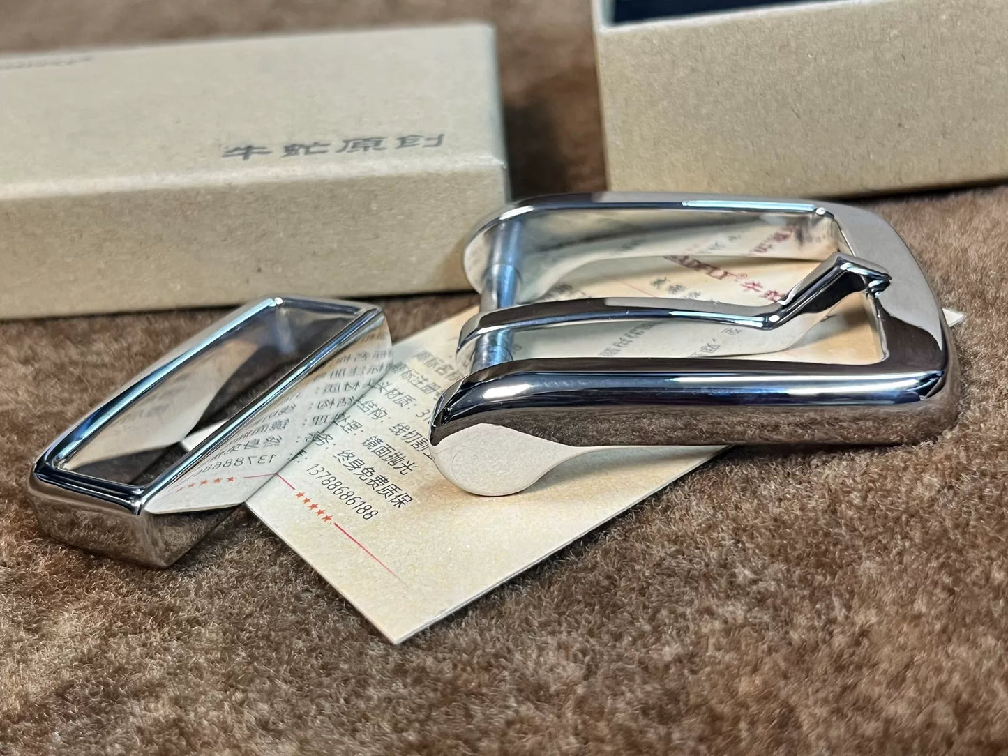 Authentic 'Cowfly' Gen 16 — CNC Line-Cut 316L Stainless Belt Buckle