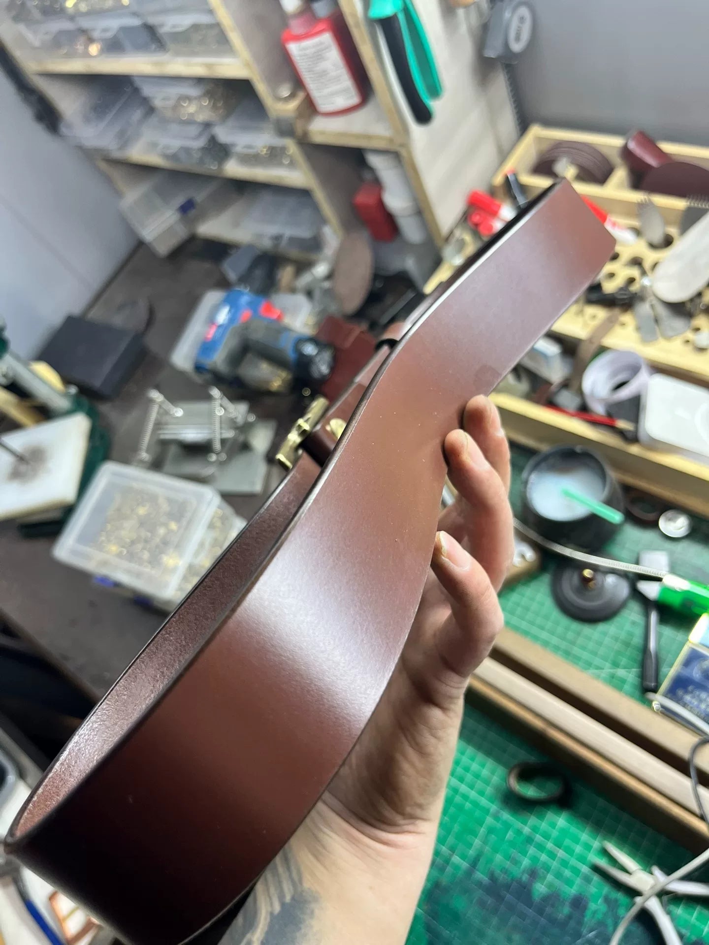 TWS British Thomas Rein leather handmade belt