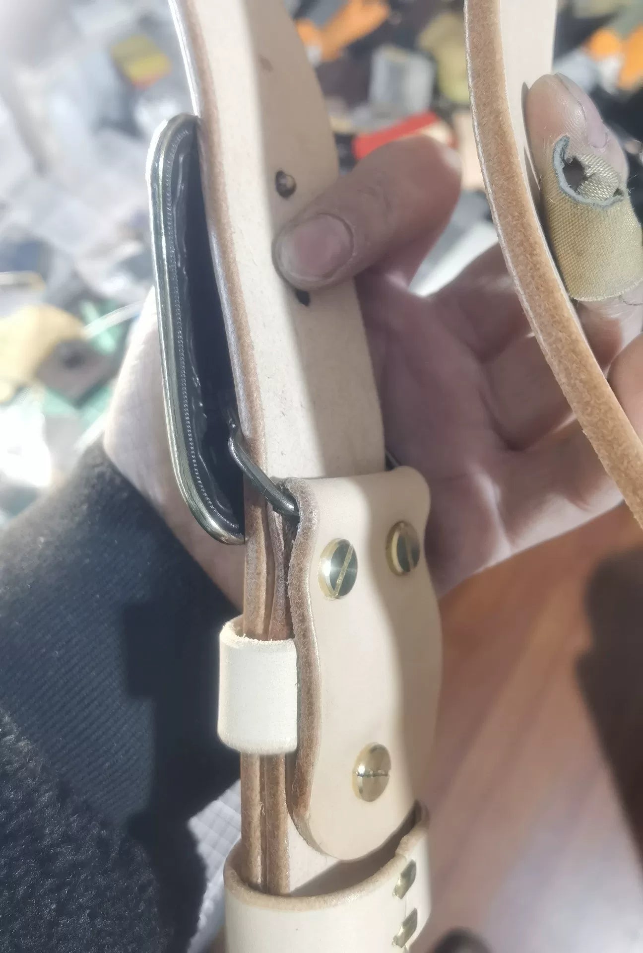 Meian leather handmade belt