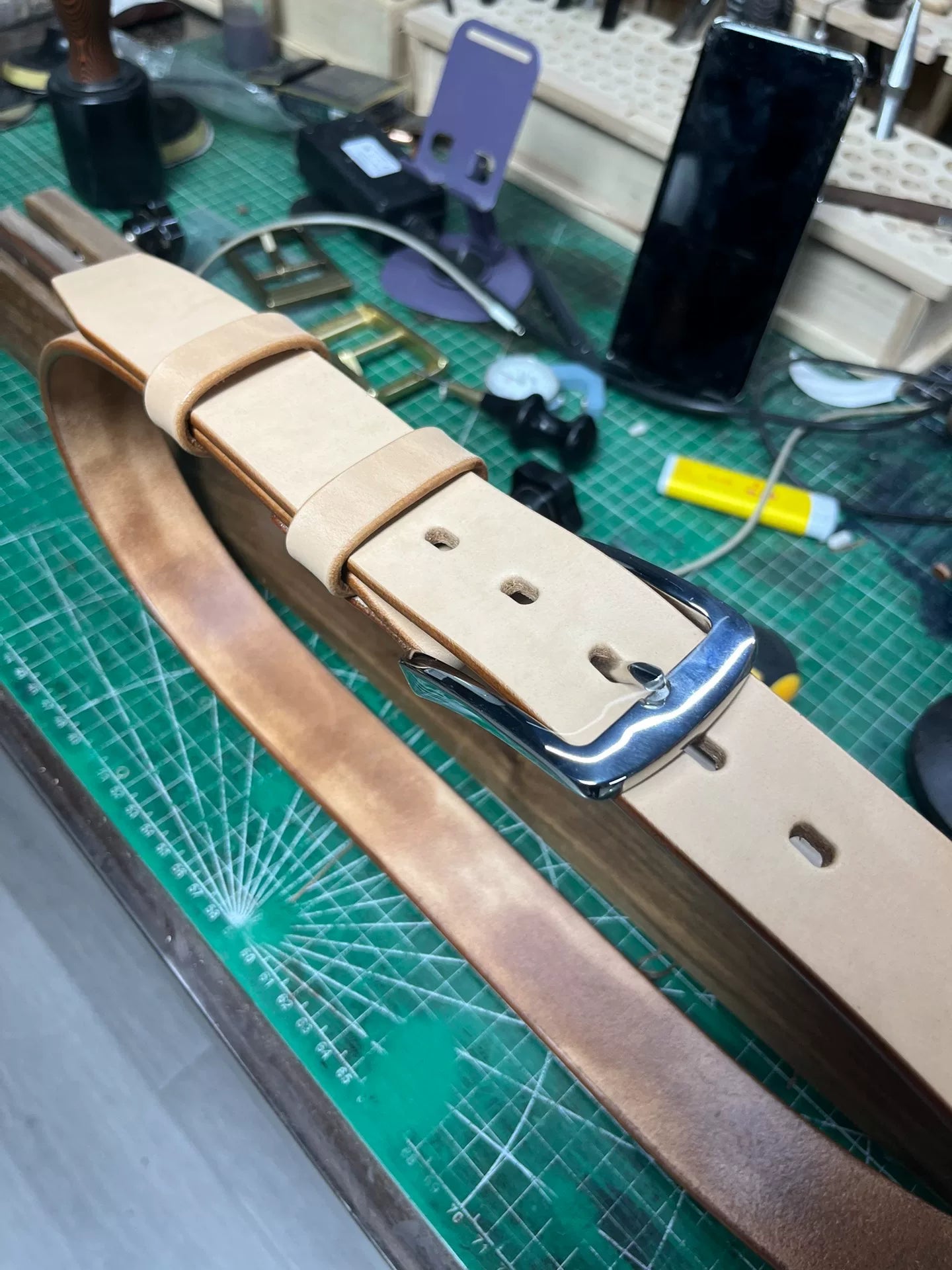 Imported American Saddle Handmade Belt — inquire for details