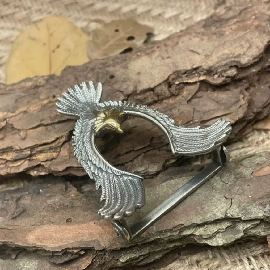 Pure copper Goro Takahashi style eagle belt buckle retro creative p…