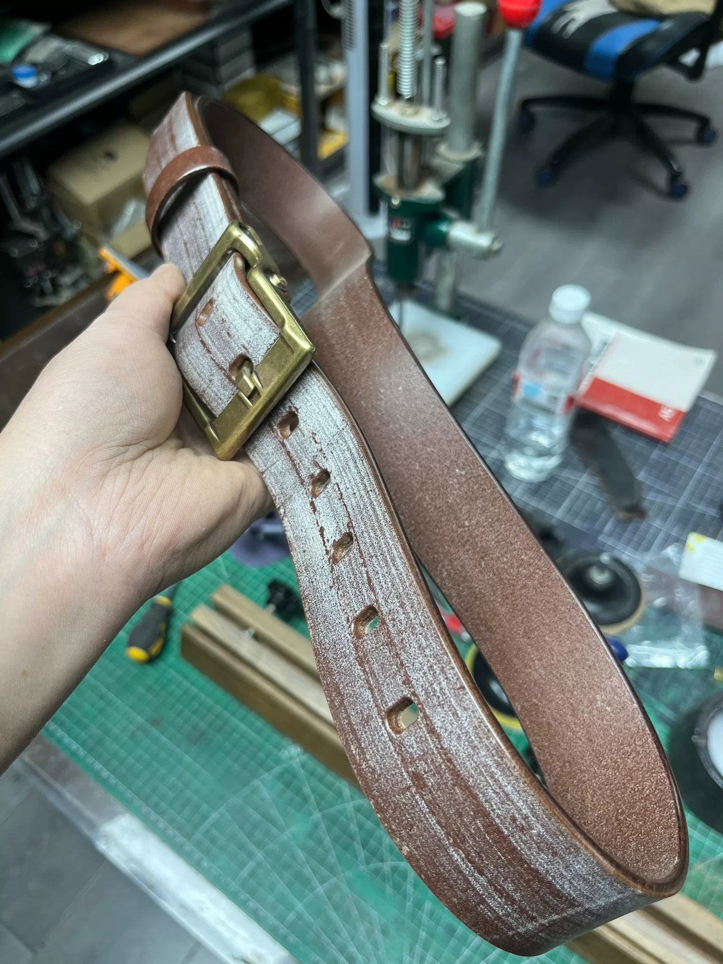 TWS British Thomas Rein leather handmade belt