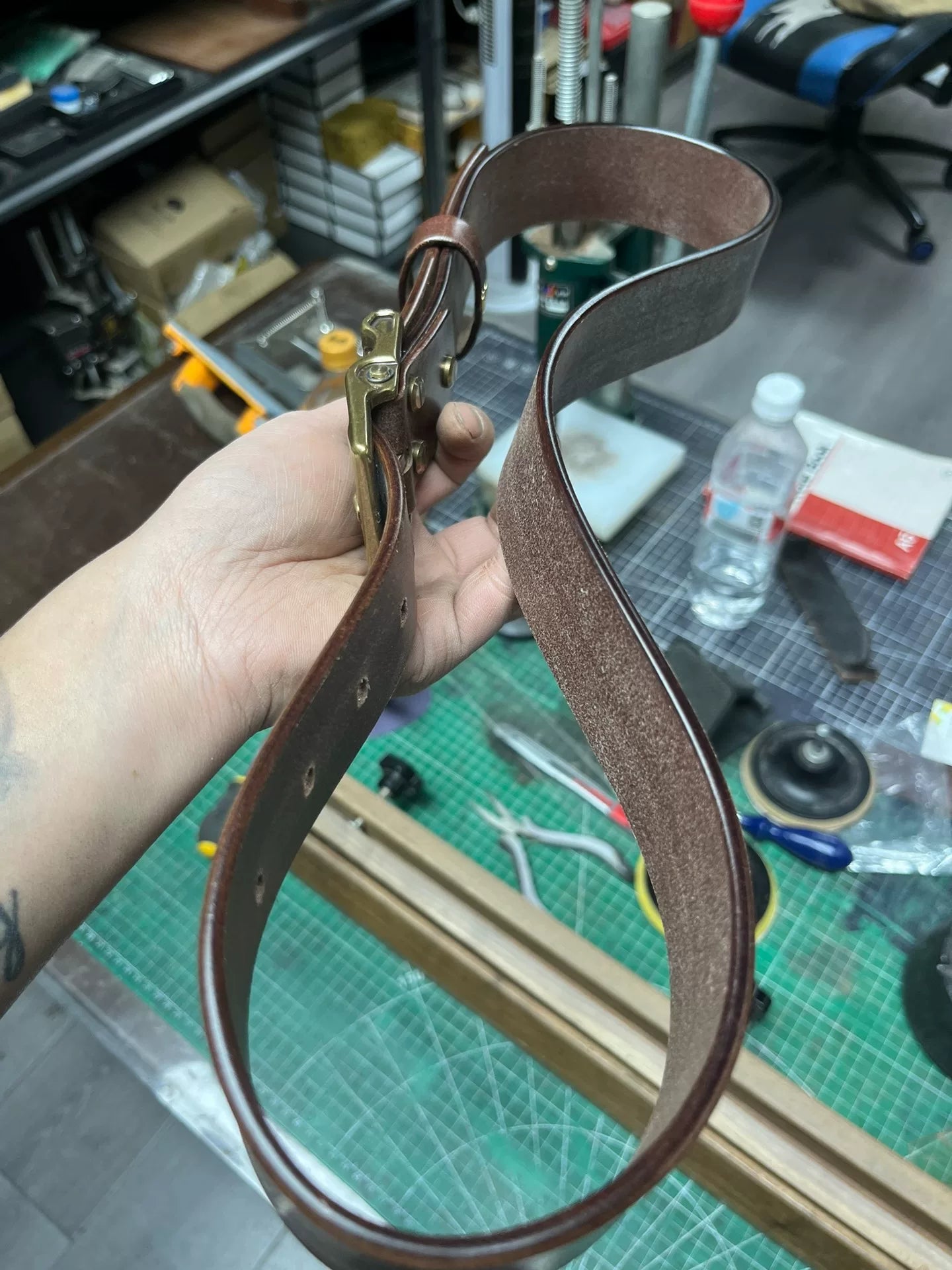 TWS British Thomas Rein leather handmade belt