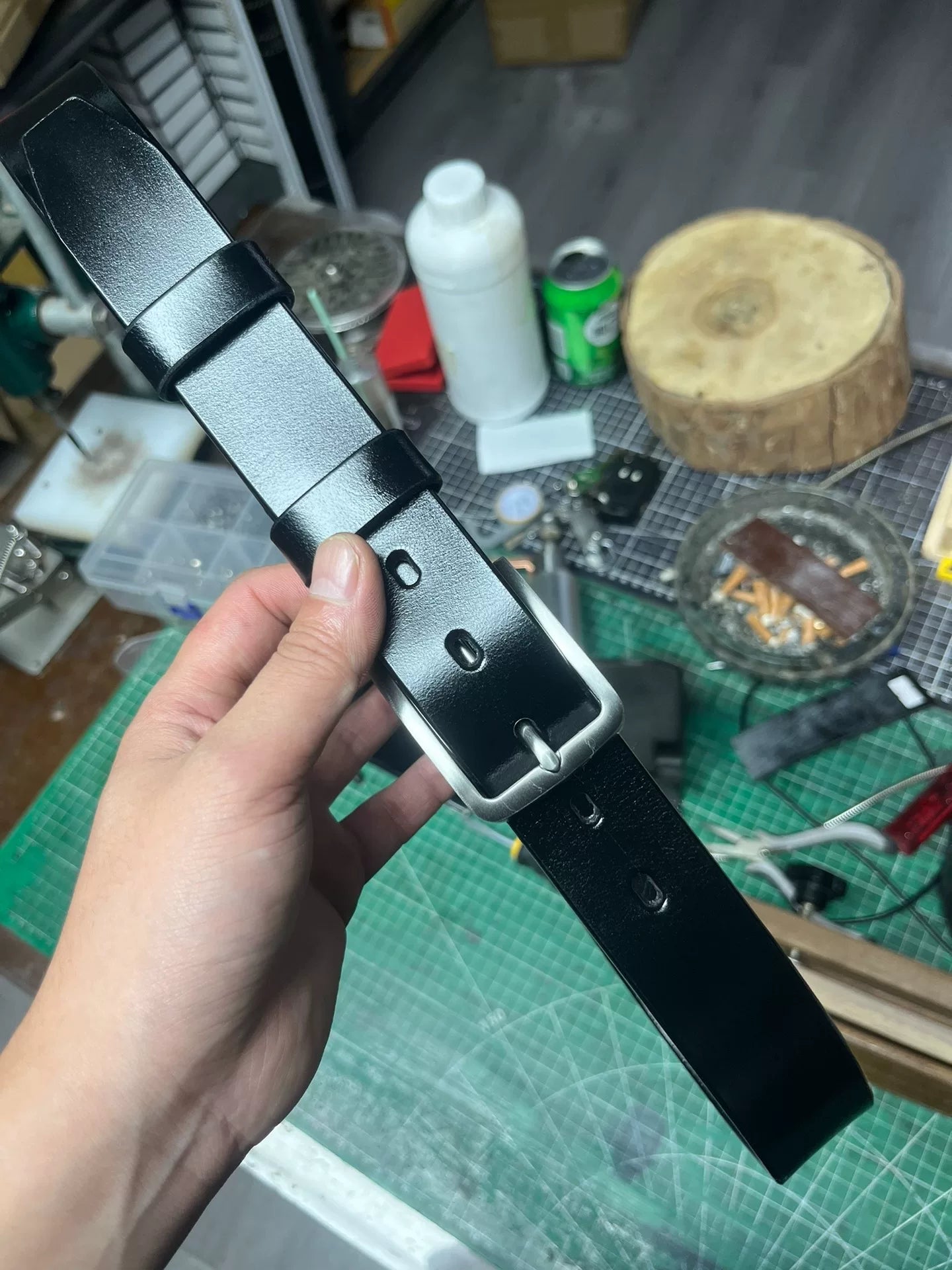 TWS British Thomas Rein leather handmade belt