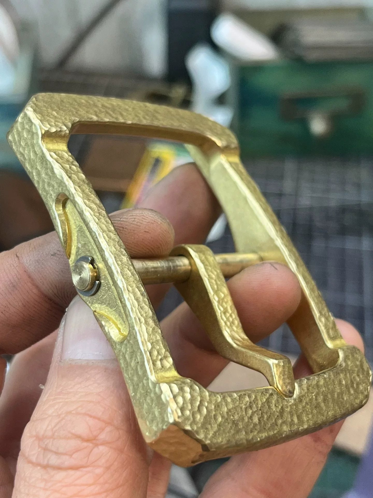 Gadfly 10 replica brass belt buckle