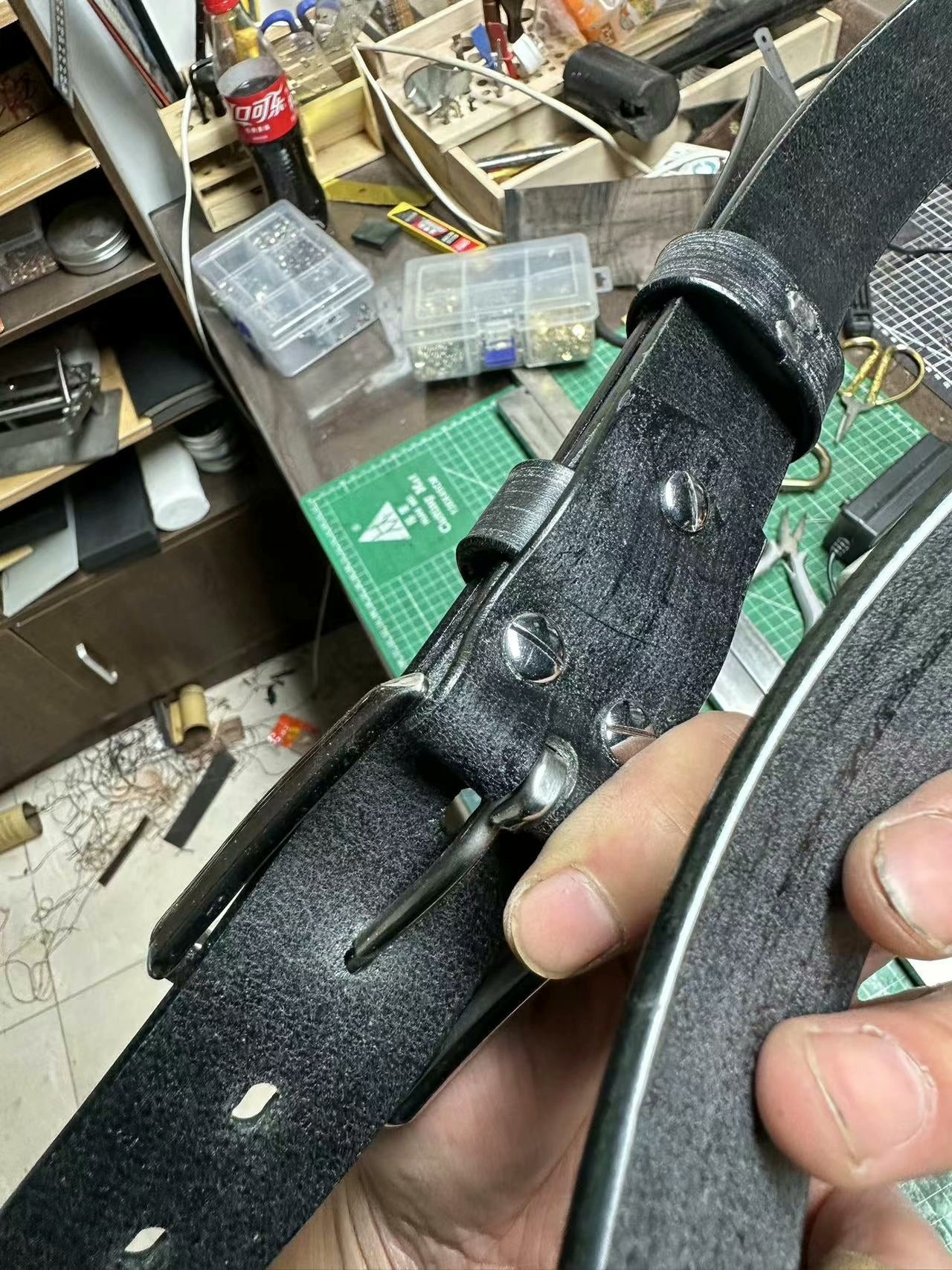 TWS British Thomas Rein leather handmade belt
