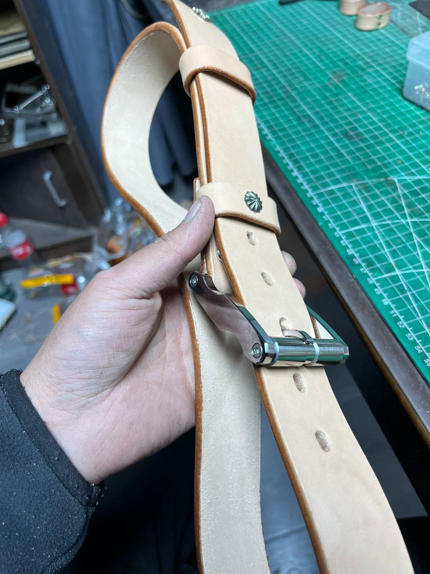 5mm Extra-Thick Imported American Saddle Leather Handmade Belt