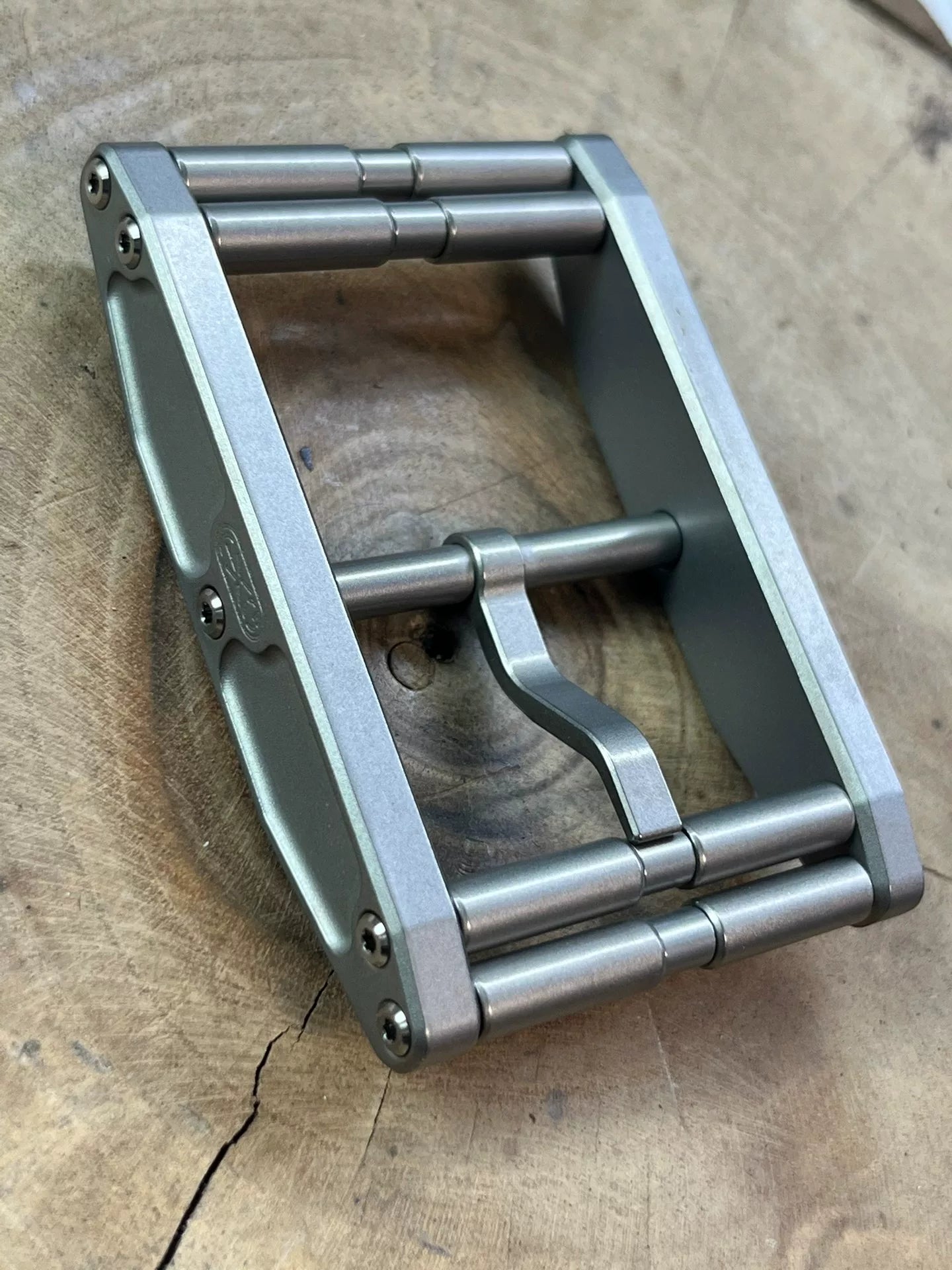 Xifeng Sui handmade belt buckle titanium alloy belt buckle double r…