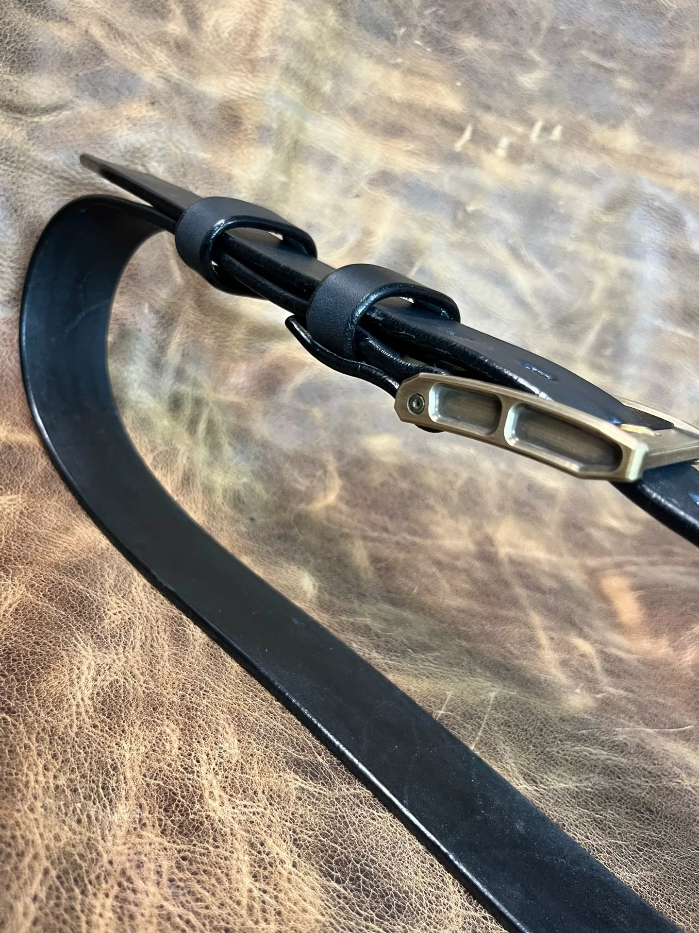 Full-Grain Saddle Leather with Westwind No.3 Copper Buckle