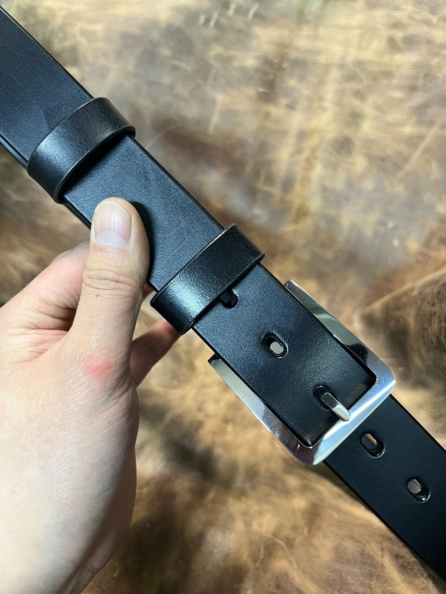 TWS Thomas Bridle Leather with Genuine Muchen Buckle — 316L Polished