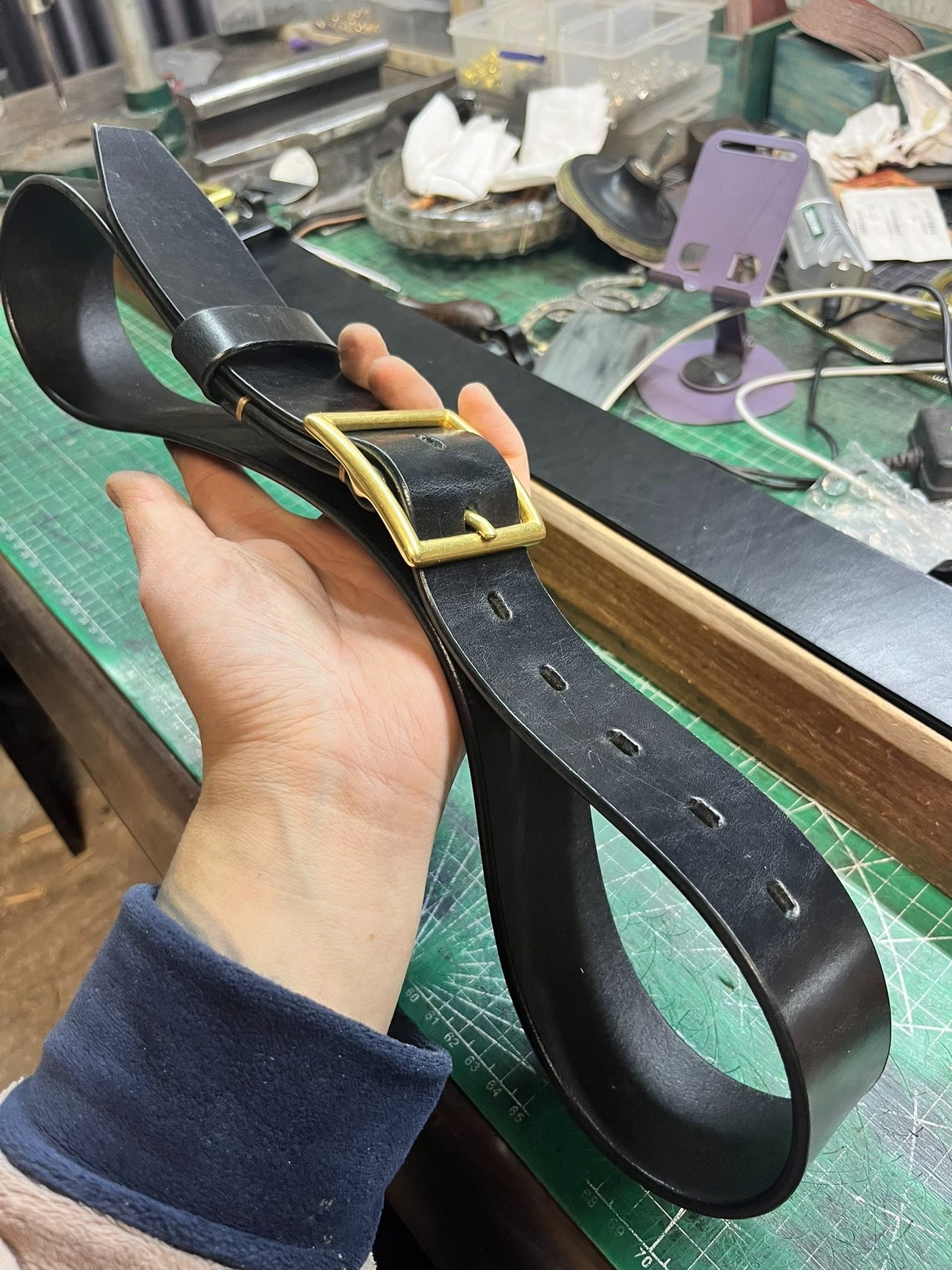 4.5cm wide genuine leather first layer cowhide fitness belt widened…