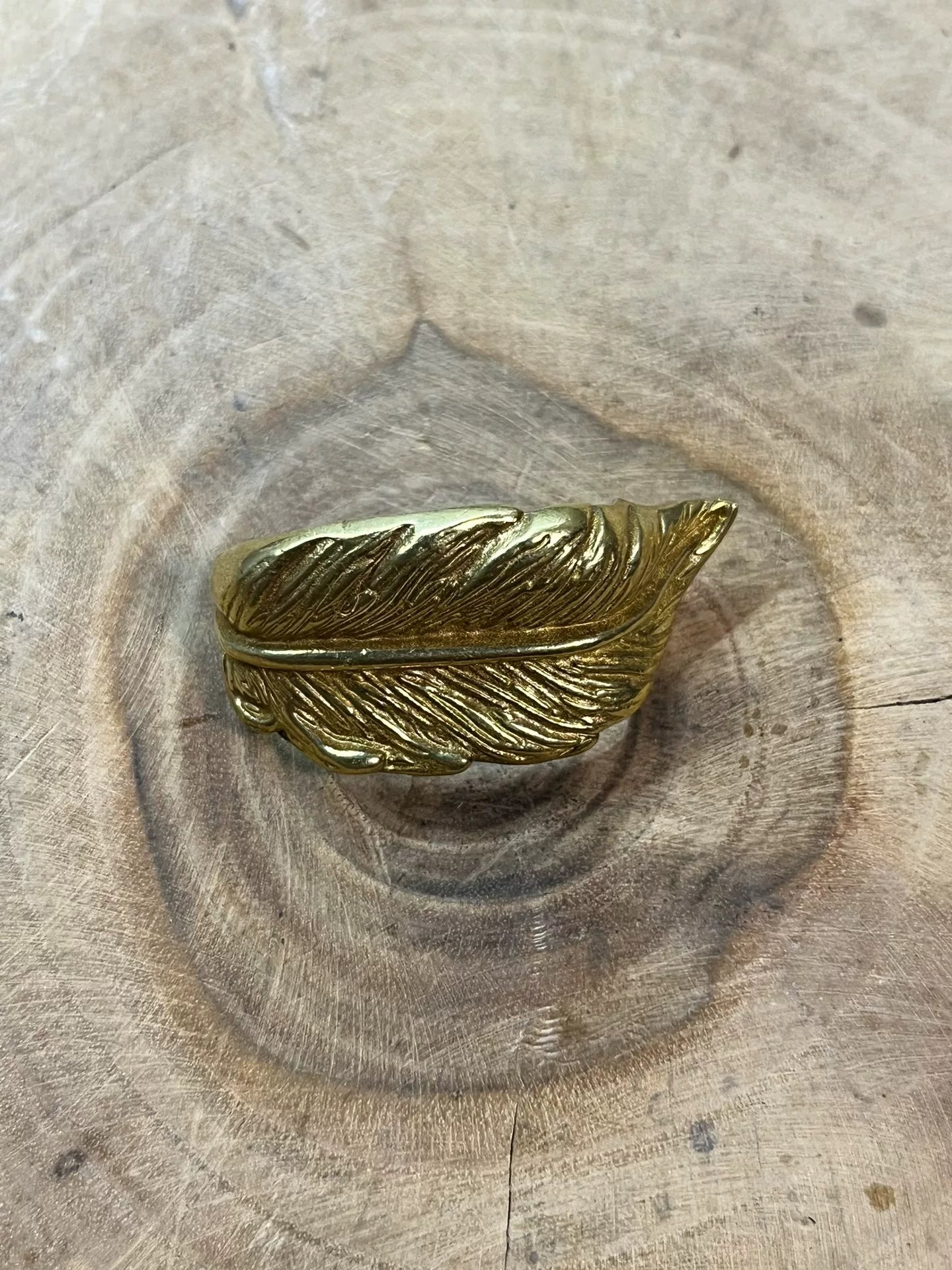 Pure copper new belt buckle feather two sets of pin buckle leaf bel…