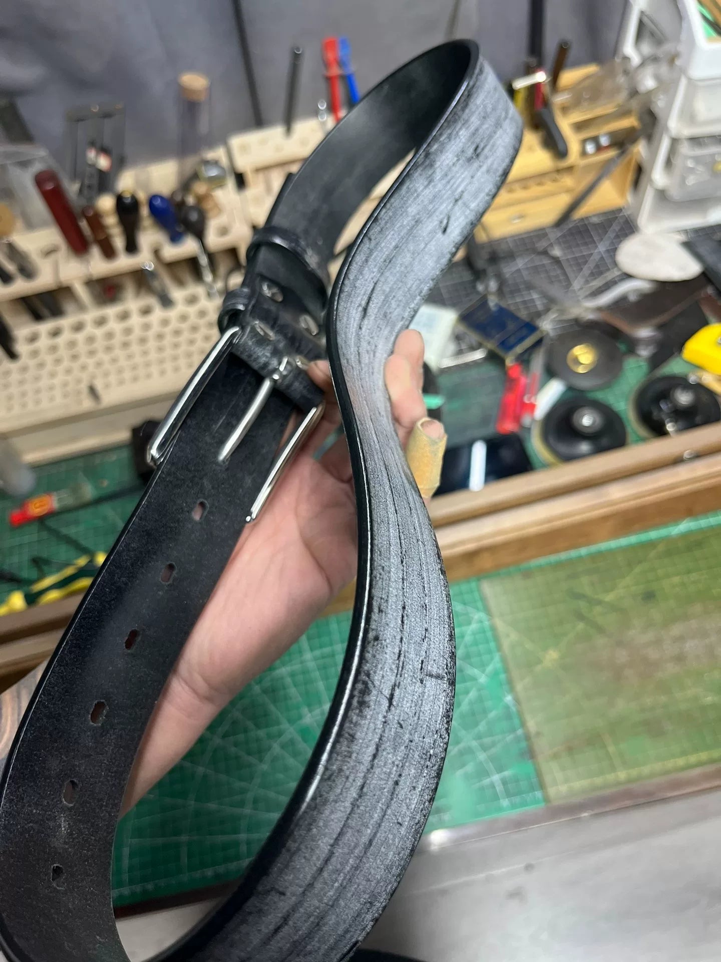 TWS British Thomas Rein leather handmade belt