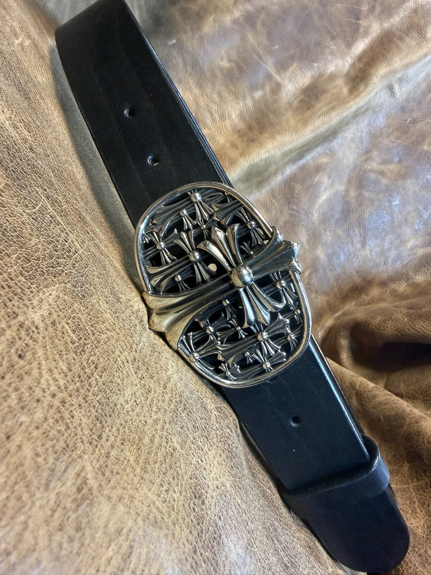 Chrome-Heart Tomb Buckle — Real Item, Clear Engraving