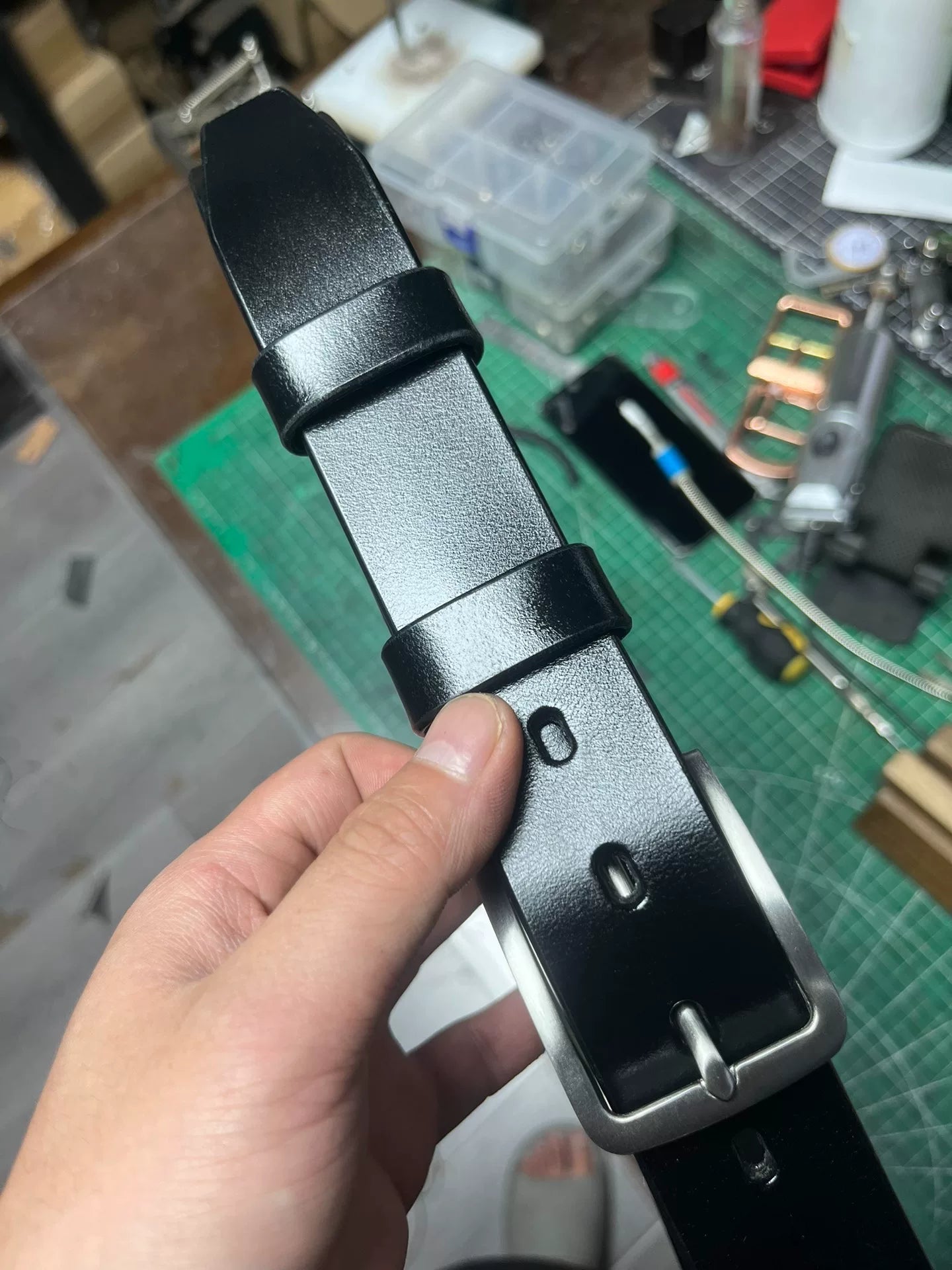 TWS British Thomas Rein leather handmade belt