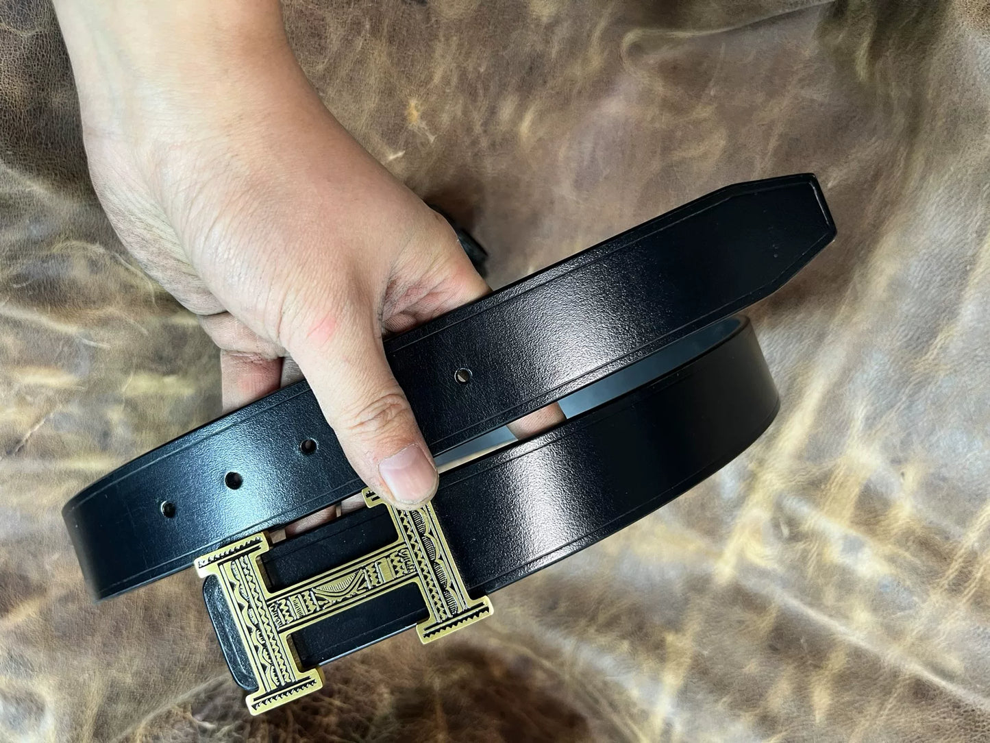 TWS British Thomas Rein leather handmade belt