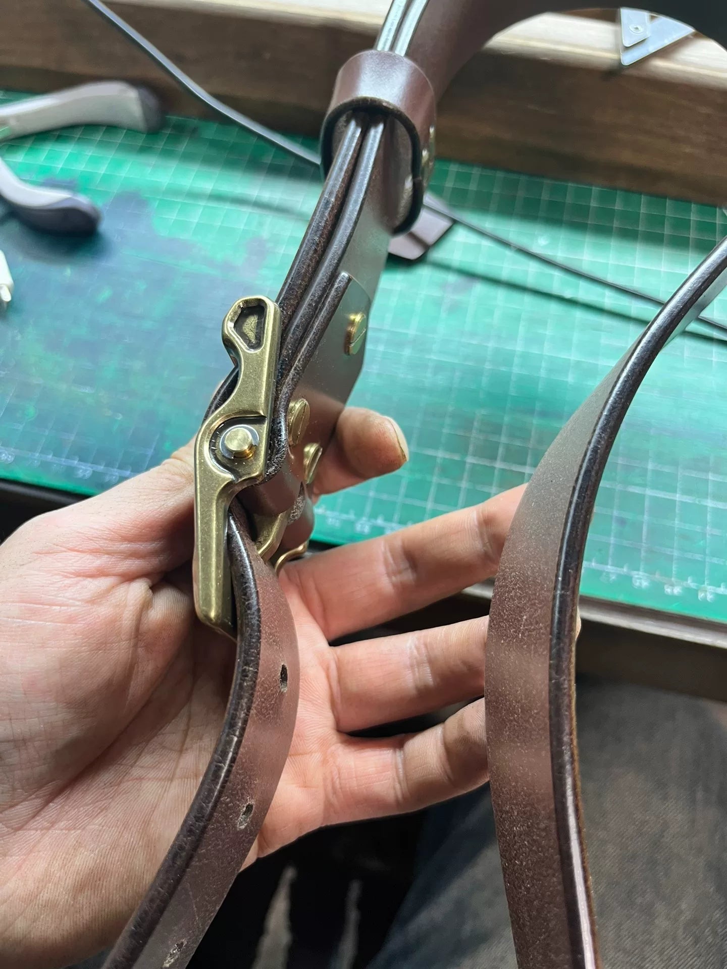 TWS British Thomas Rein leather handmade belt