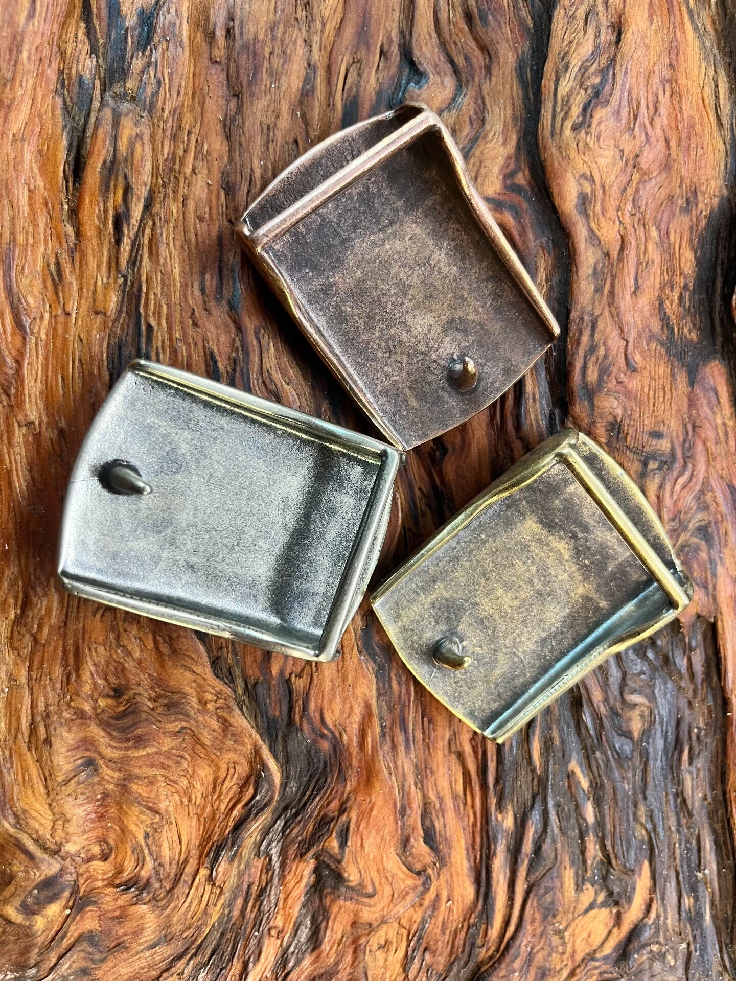 Japanese retro square buckle plate buckle belt