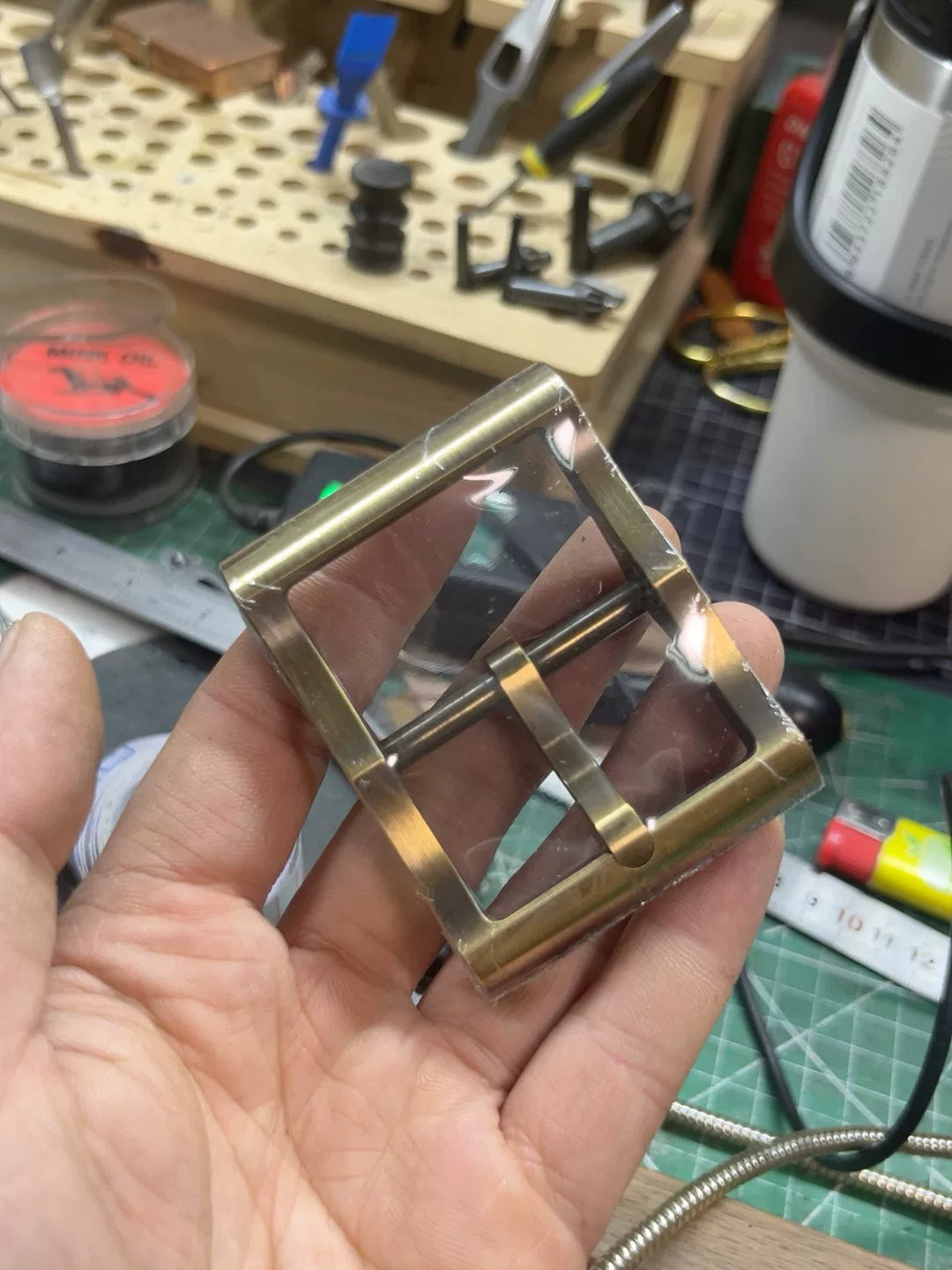 Premium Muchen Batman Belt Buckle — CNC Brass Craftsmanship