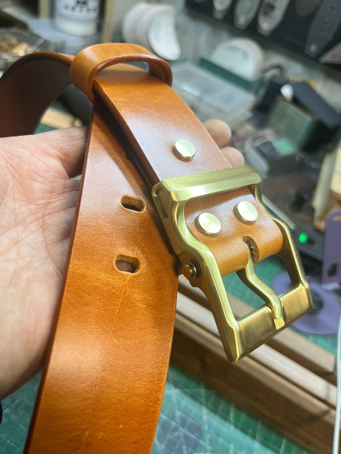 Italian imported vegetable tanned wax genuine leather first layer c…