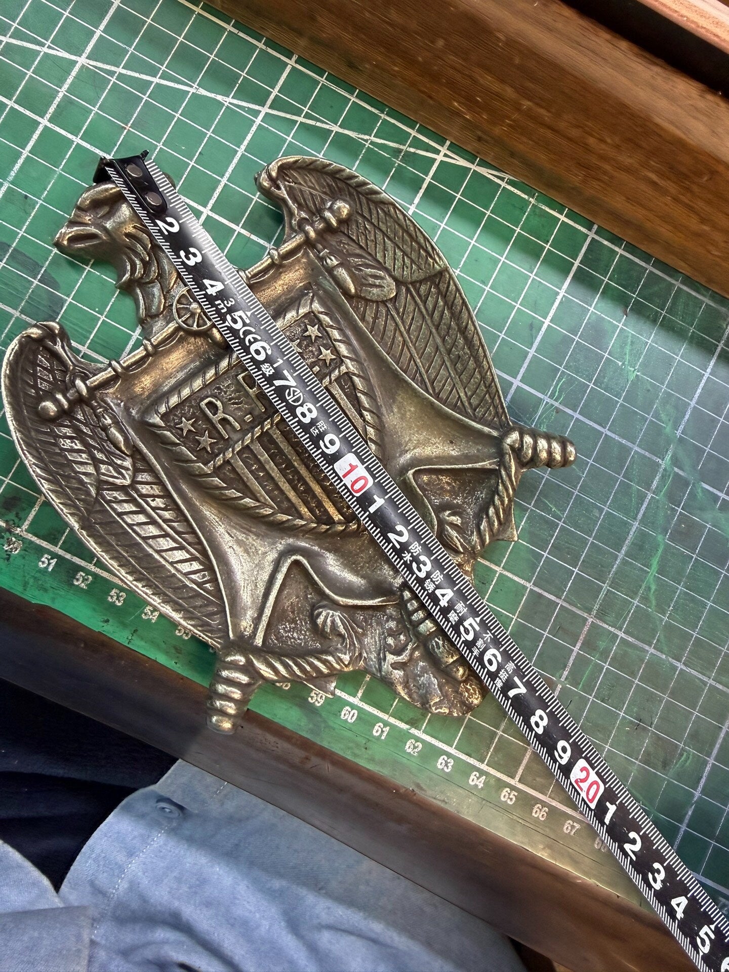 Pure copper Eagle storage tray