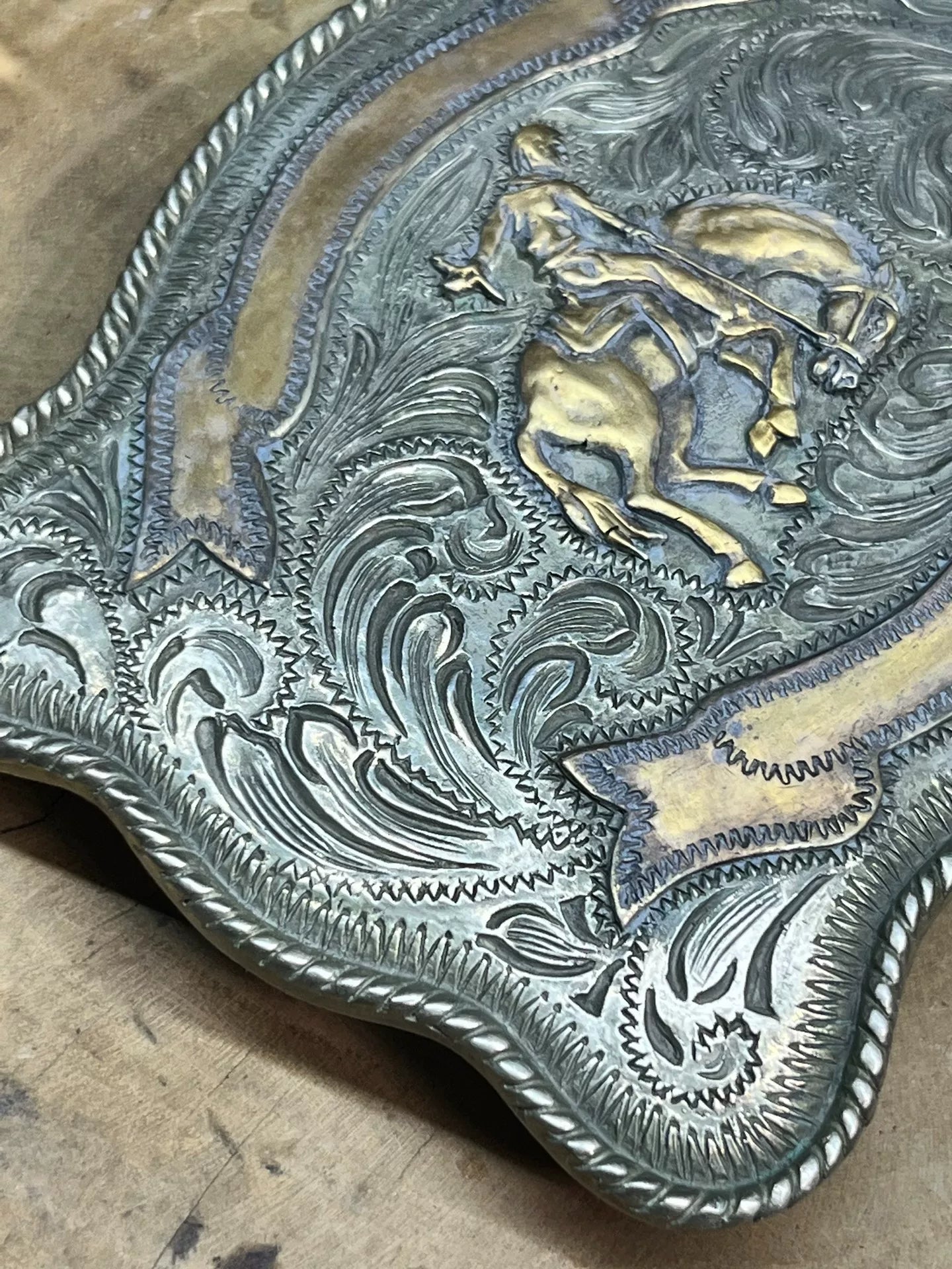 RRL RL Western belt belt made in Argentina