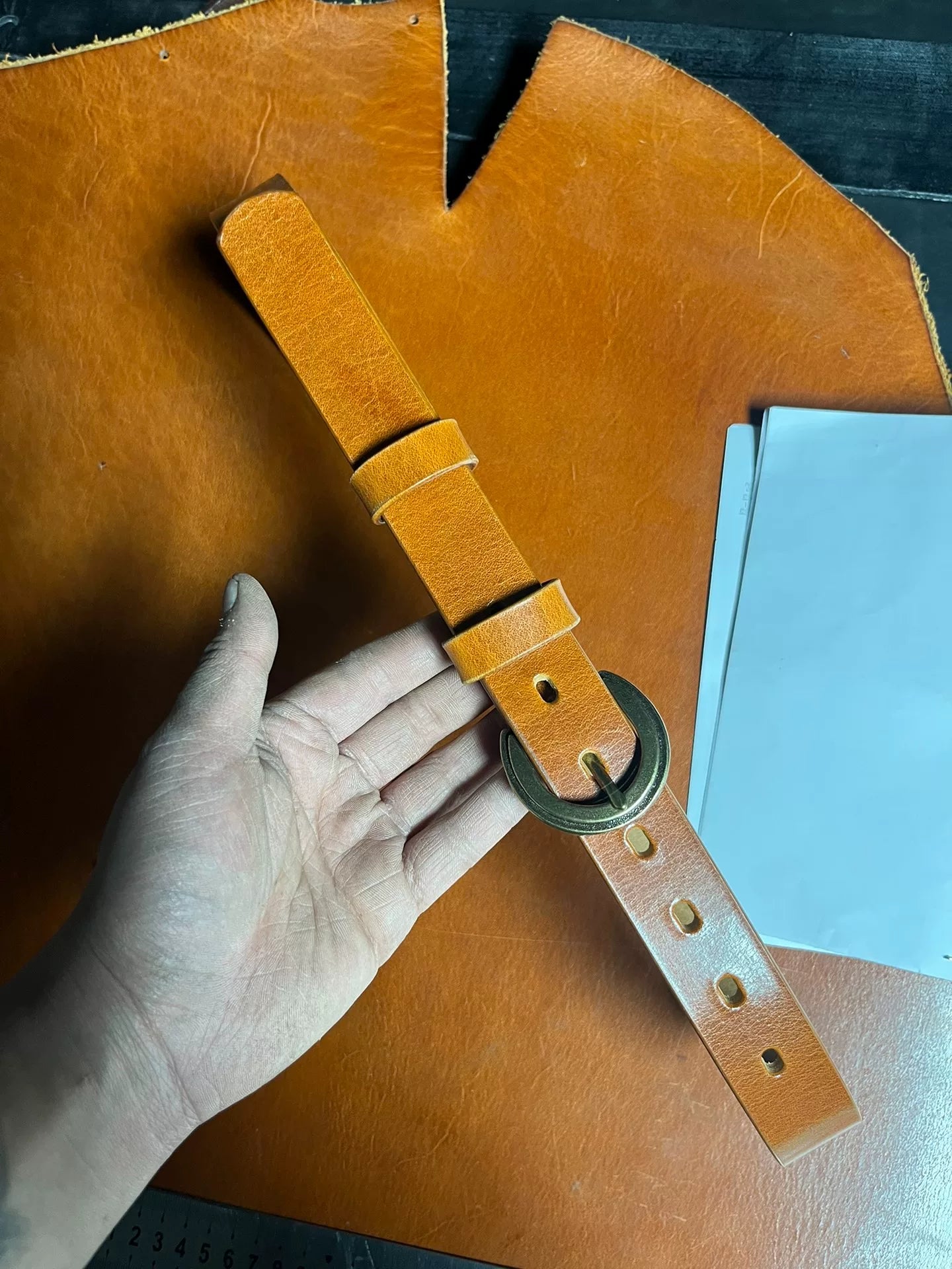 Italian imported vegetable tanned wax genuine leather first layer c…